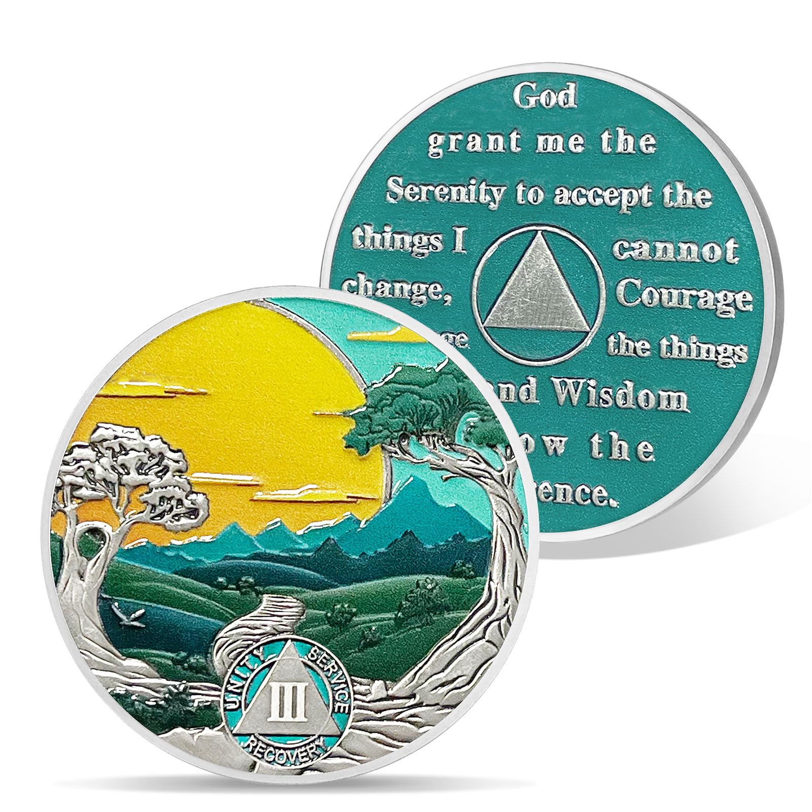 Médaillons De Sobriété AA De 32 Ans – Jetons Des Alcooliques Anonymes