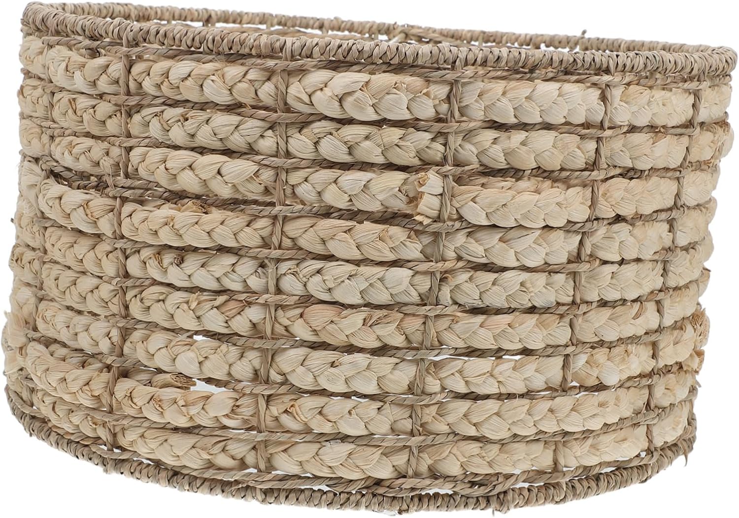 Ciieeo Boho Straw Hanging Light Shade Handcrafted Lampshade for Decor for Living Bedroom