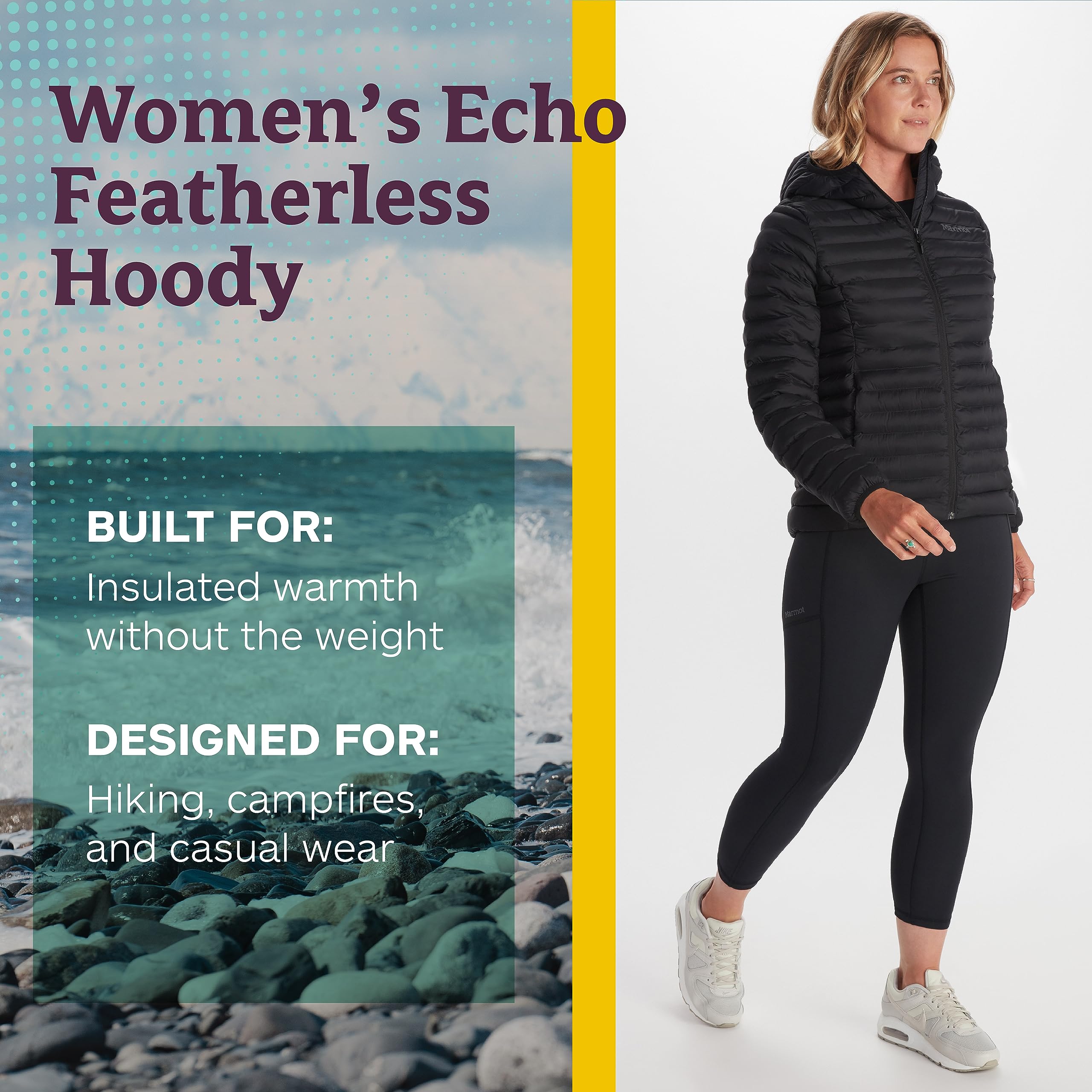 Marmot Felpa con Cappuccio Echo Featherless Cappotto Donna