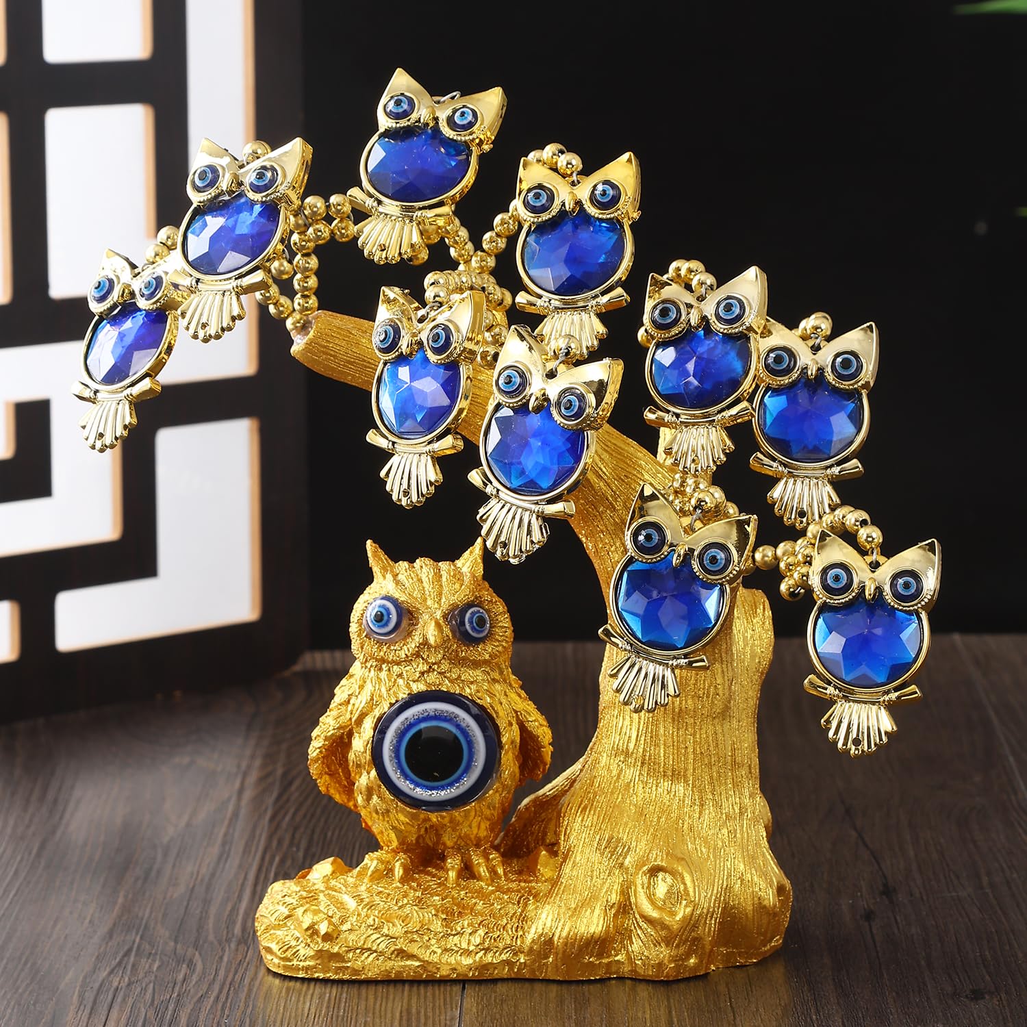 Tree of Life Feng Shui - Blue Evil Eye Amulet -1