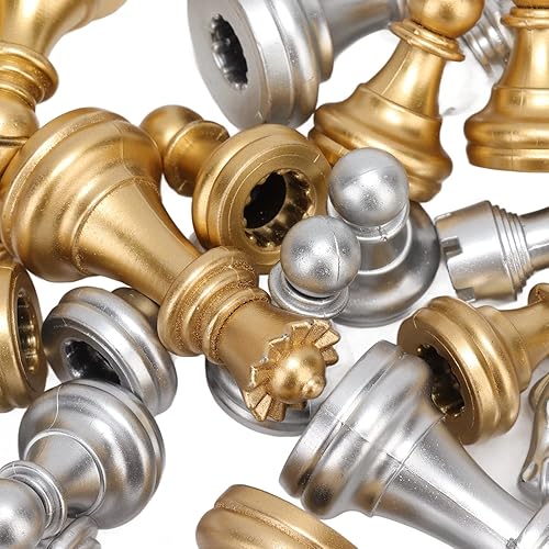 Miniatura 9 de Juego de ajedrez, piezas de tablero de ajedrez, diseño estándar, PS Presente, portátil, amplia utilidad para el hogar