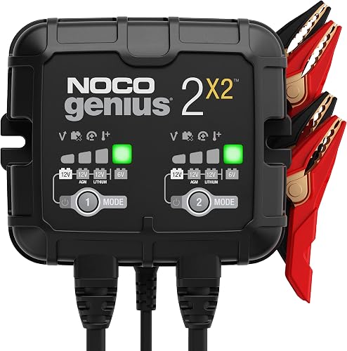 GENIUS2X2 : Chargeur de Batterie Intelligent 4A 6V/12V (2 B NOCO