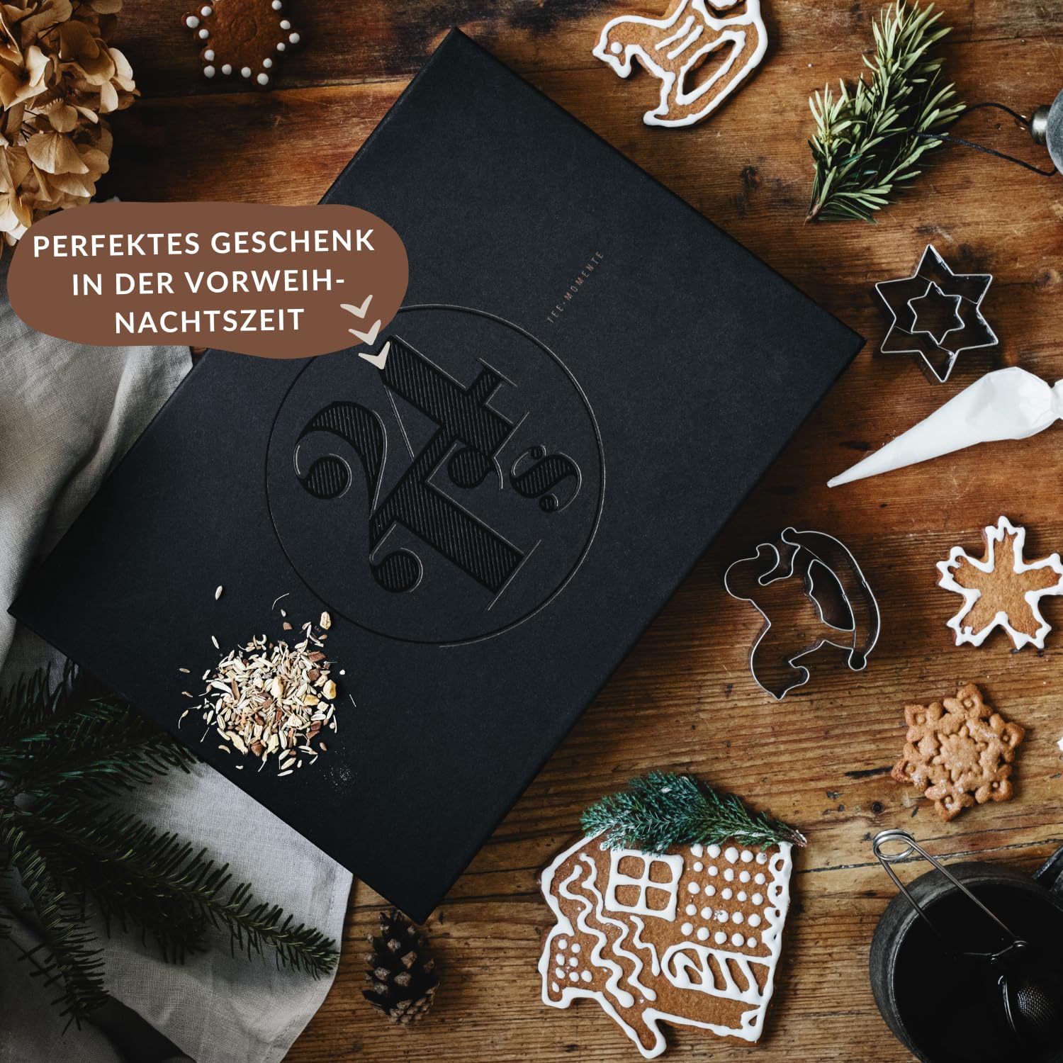 MEIN GENUSS Tee-Adventskalender 2026 I 24 edle Teesorten für 100 Tee-Tassen I Weihnachts-Teekalender I Geschenk für Genießer & Teeliebhaber