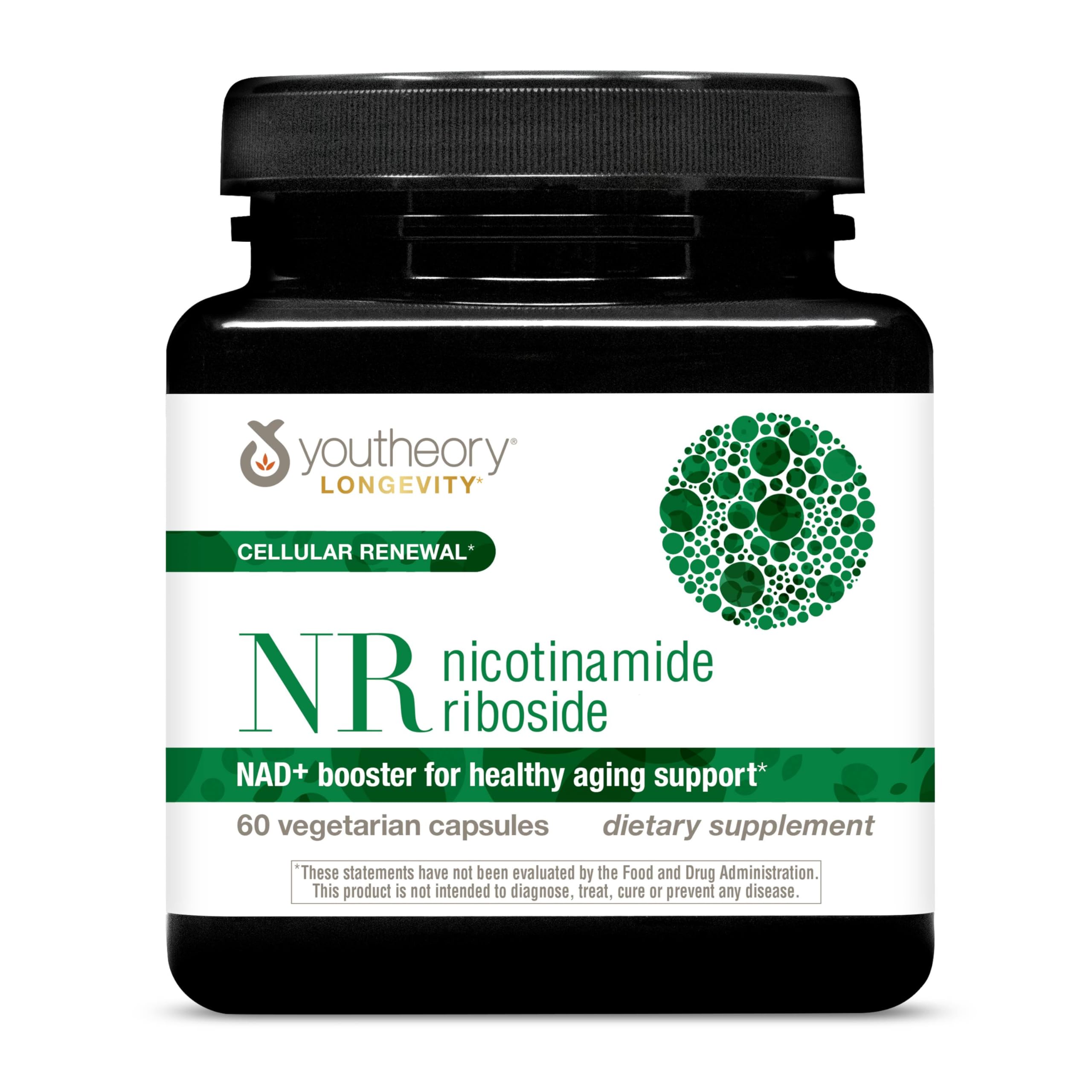 Youtheory Longevity NR, 60 Vegetarian Capsules, 30-Day Supply