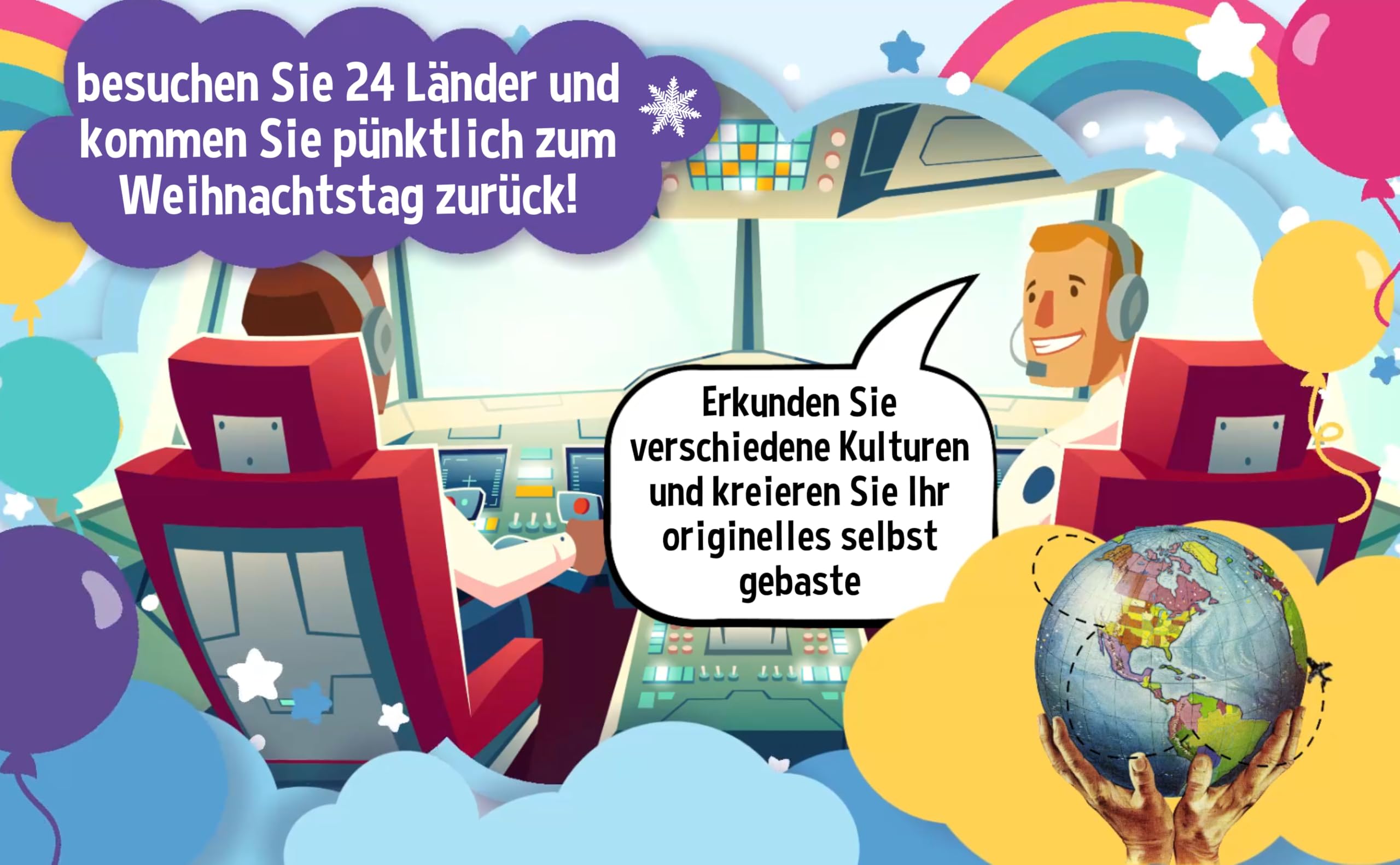 Adventskalender Meine Welt 2026, Kulturreise durch 24 Länder mit Bastelaktivitäten für Kinder
