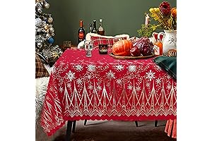 LushVida Holiday Tablecloth Rectangle: Festive Decor for Your Table