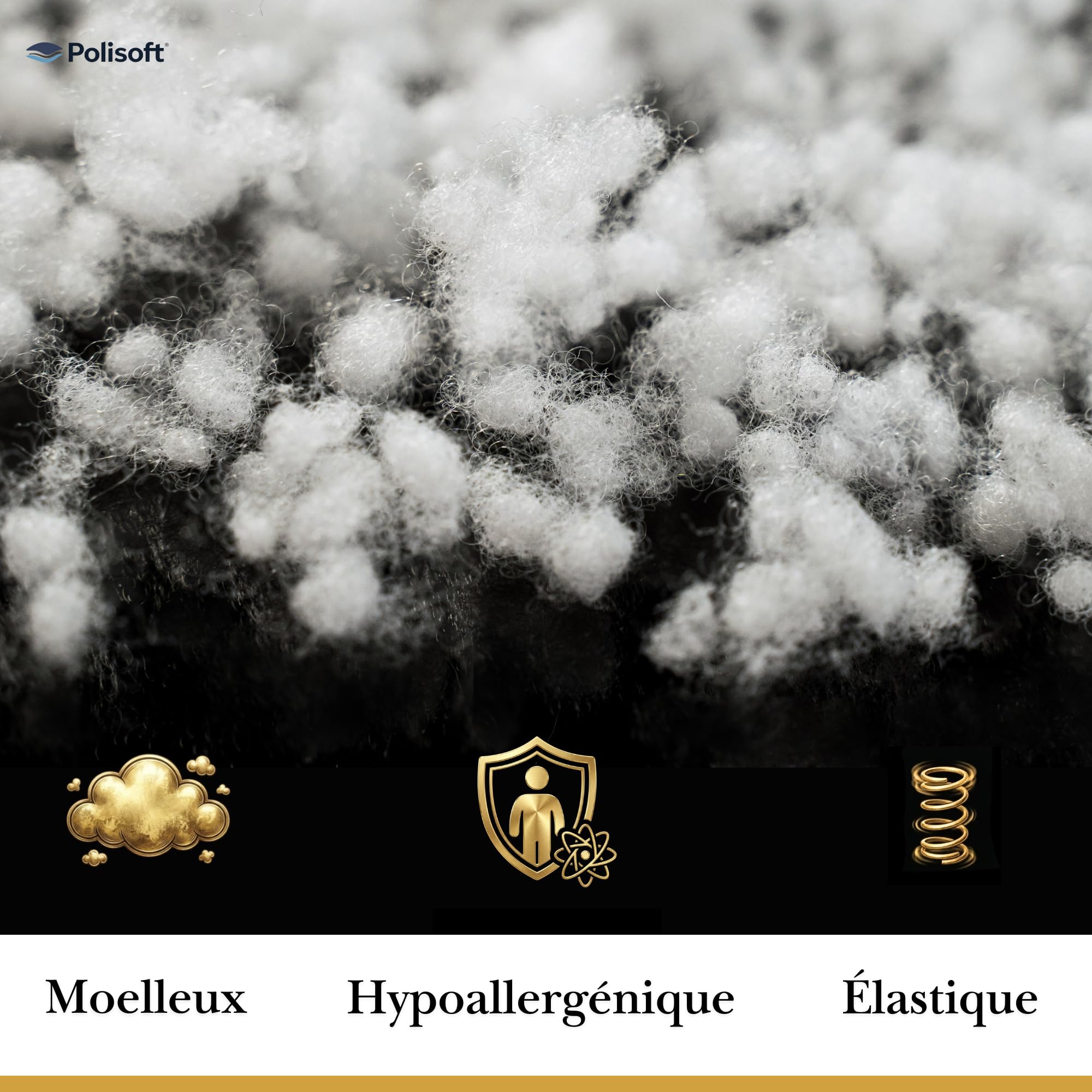 Ouate de Rembourrage Pour Coussin, 1kg, Fibre Blanche Rembourrage pour Peluches, Certificat OEKO-TEX 100, Hypoallergénique & Lavable, DIY, 100% Polyester, Blanc (1000) - 4