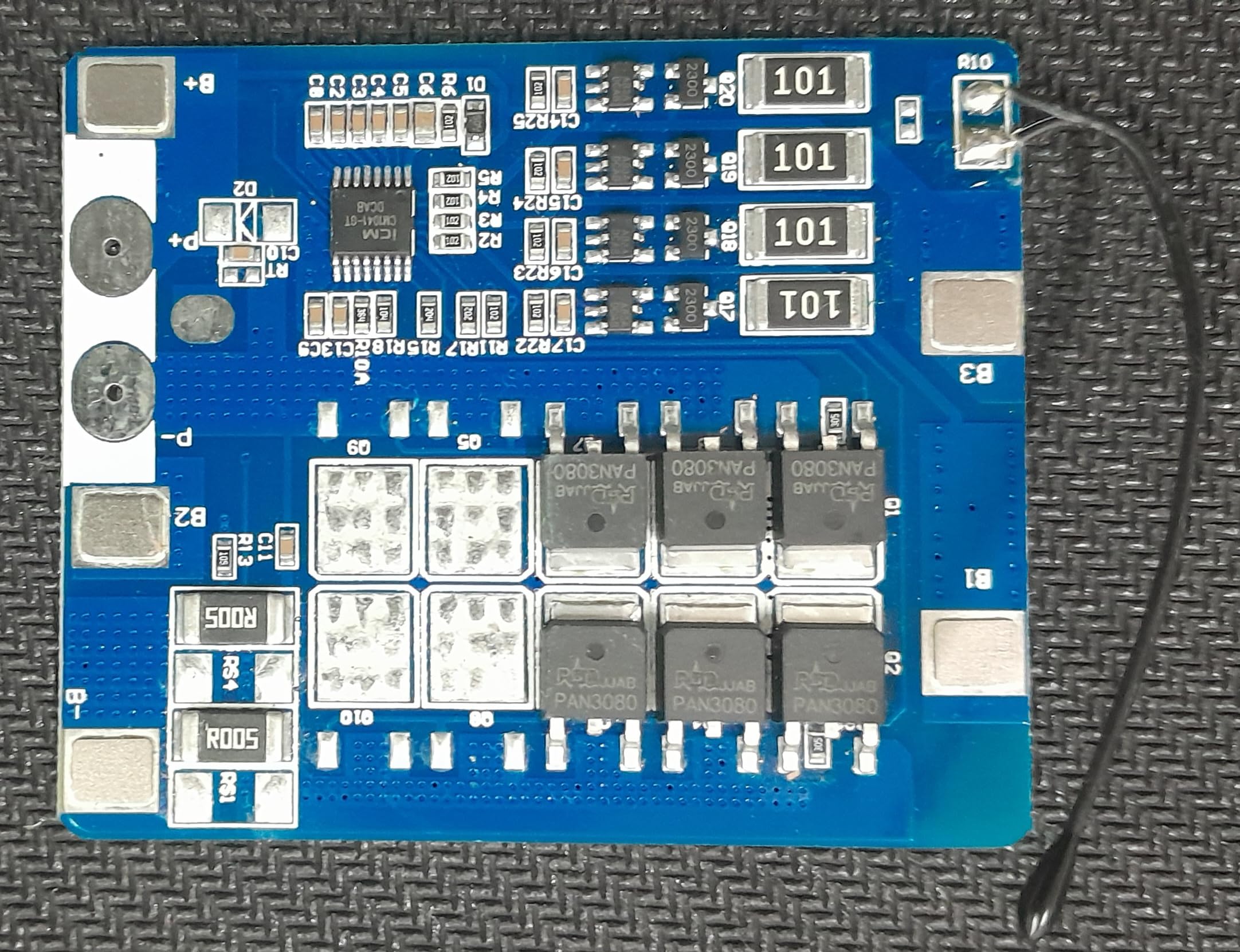 LFP BMS 4S ~15A 12.8V 32700 32650, 32140, LifePO4 Lithium Battery Protection and Charger with Balancer Module, with Temperature Sensor, (2 Nos) for DIY, Battery Pack 12V ~15A.