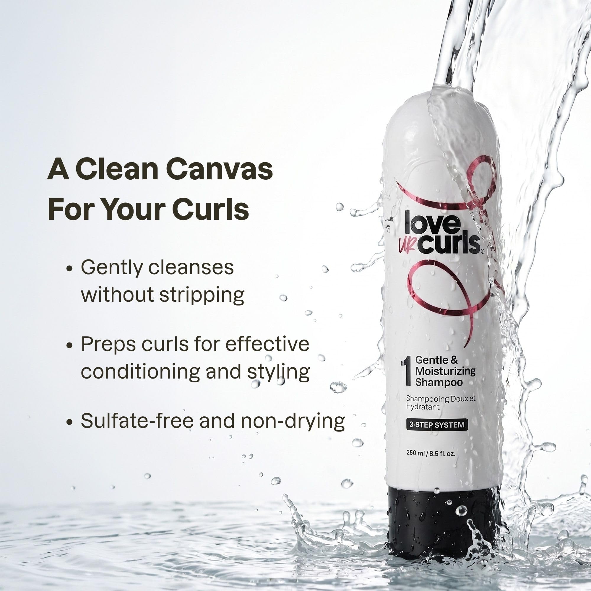 Love Ur Curls Champú y acondicionador hidratantes y detergentes para cabello rizado, ondulado o afro, vegano y sin silicona.