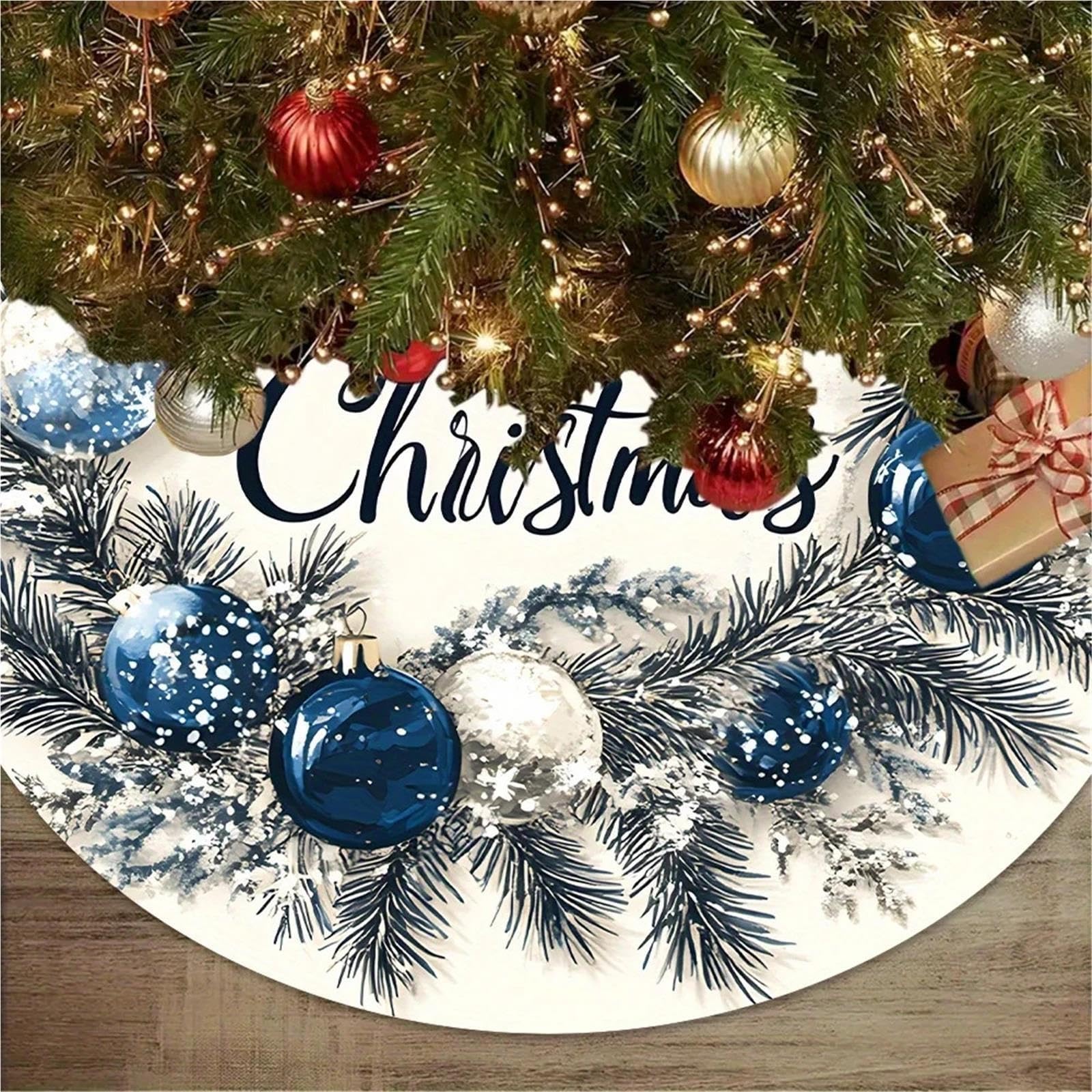 Copri Albero Gonna blu for albero di Natale
