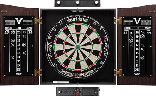 Paquete de Bóveda Sisal/Diana con dardos de punta de acero y gabinete de Viper.