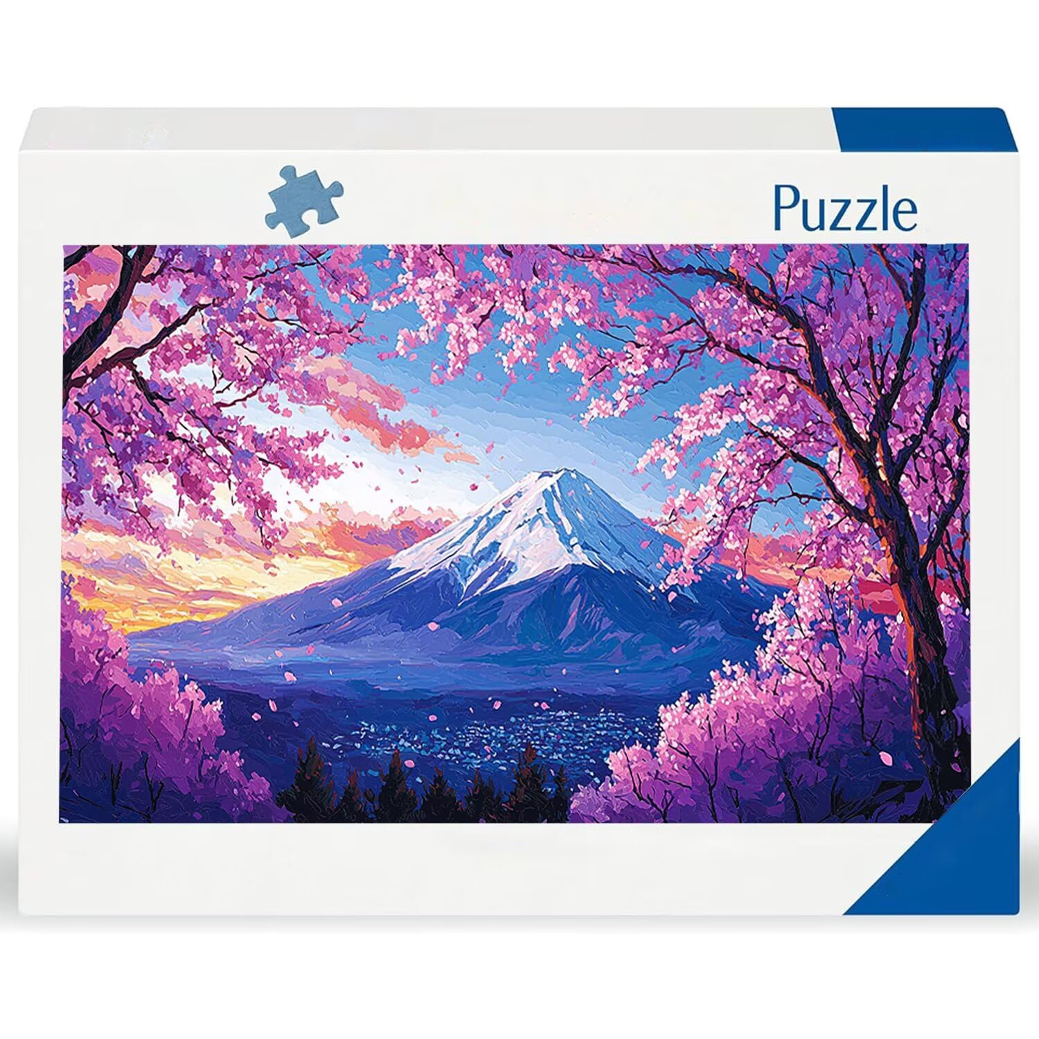 Puzzle dla dorosłych 1100 elementów, puzzle widok na górę Fuji, dla dorosłych Puzzle klasyczne i od 14 lat junior, rodzinne puzzle rozrywka w domu prezent 87x42cm l-257