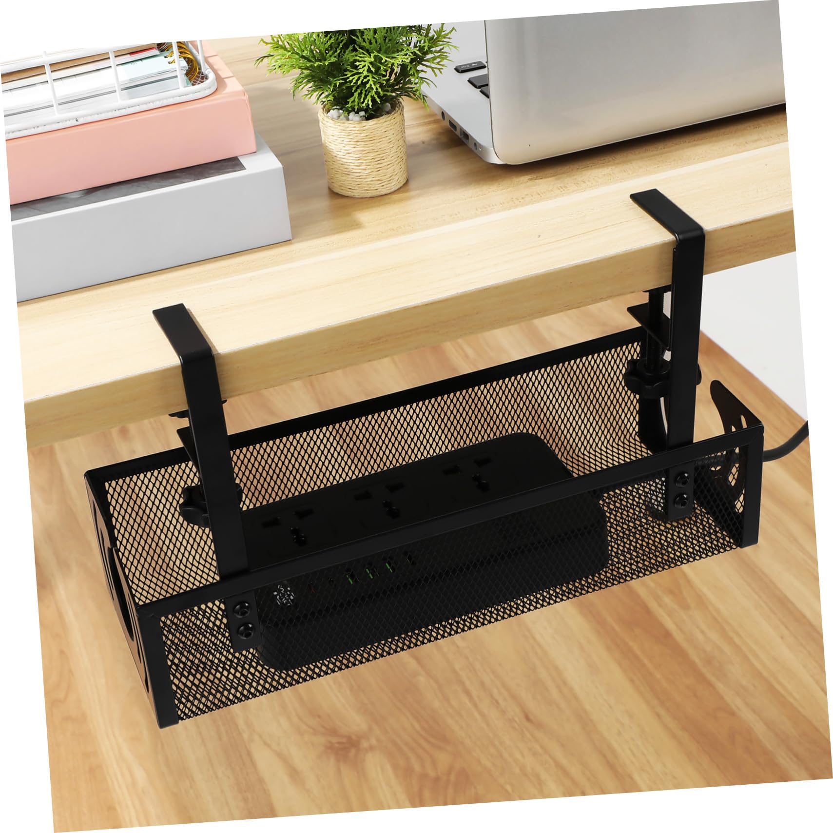 NUOBESTY 1 Impostato Rack Di Gestione Dei Cavi Kit Organizer Per La Gestione Dei Cavi Gestione Dei Cavi Sotto La Scrivania Portacavi Organizzatore Da Scrivania Ferro Da Stiro Black