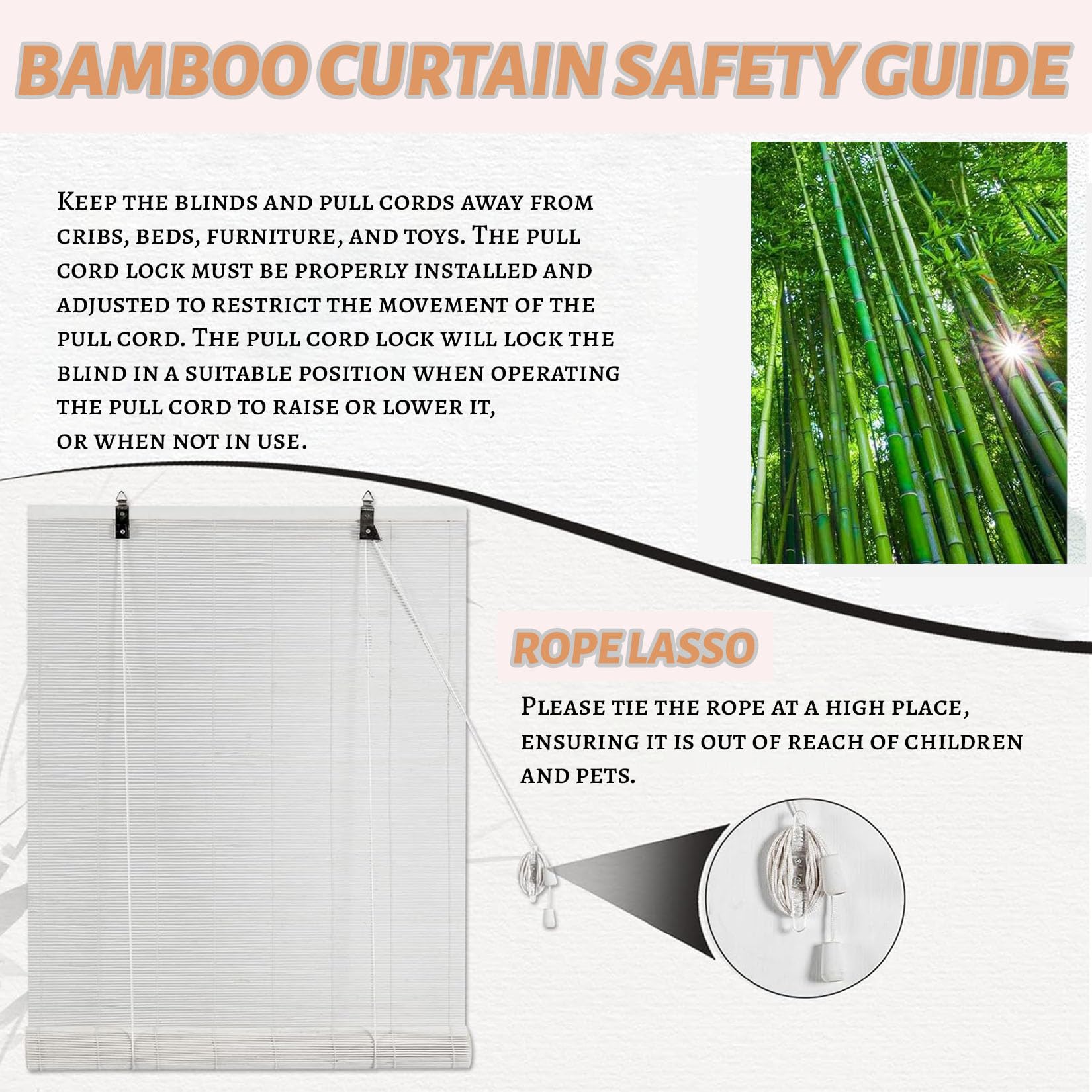 130X250cm Store Enrouleur Bambou Naturel Blanc Store Occultant Vue Occultant Tamisant Pare-Soleil,et Anti-UV Stores À Rouleaux Romains Protection Solaire,pour Chambre,Cuisine,Terrasse