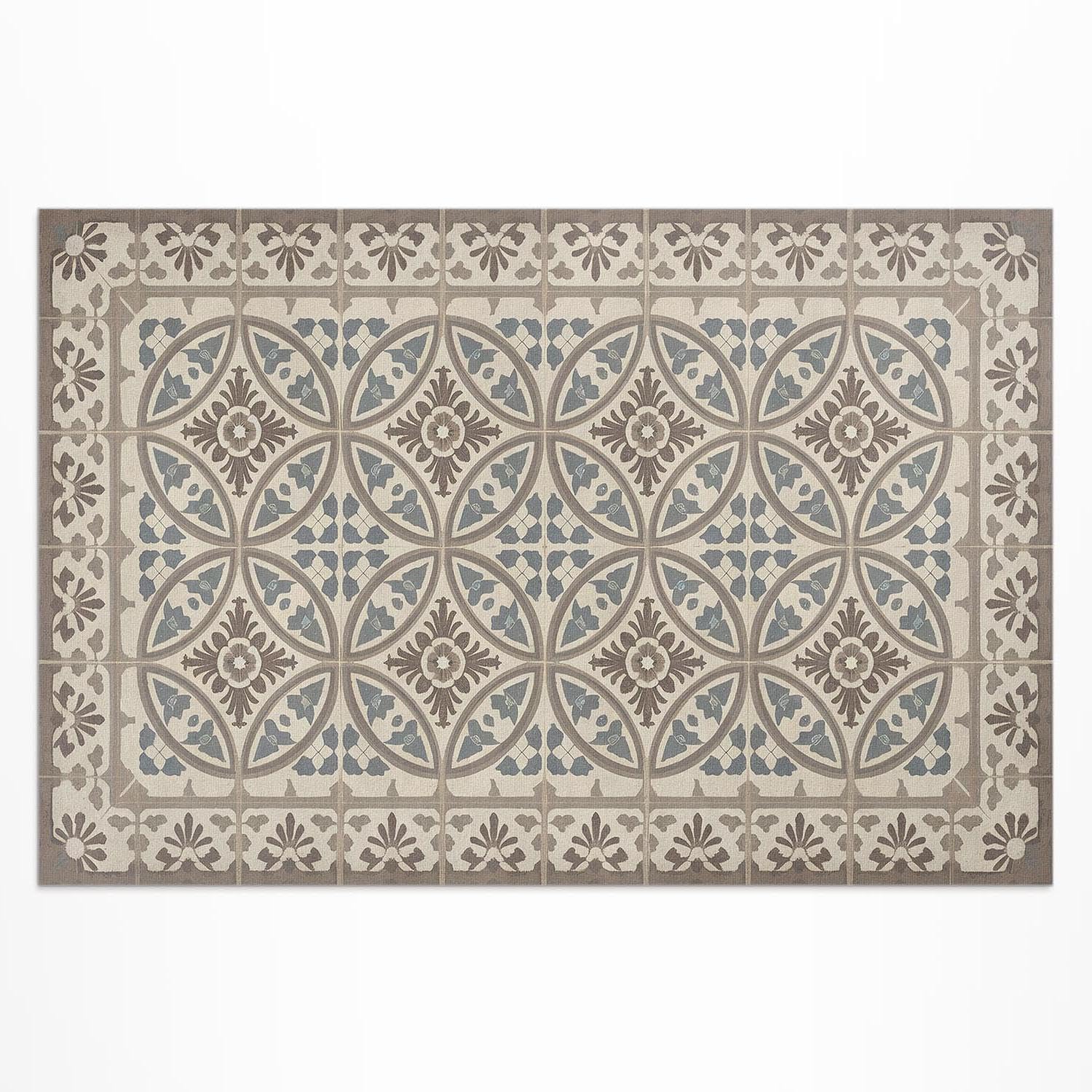 Tapis en vinyle bohéme 60x90 cm rectangulaire imperméable pour balcon