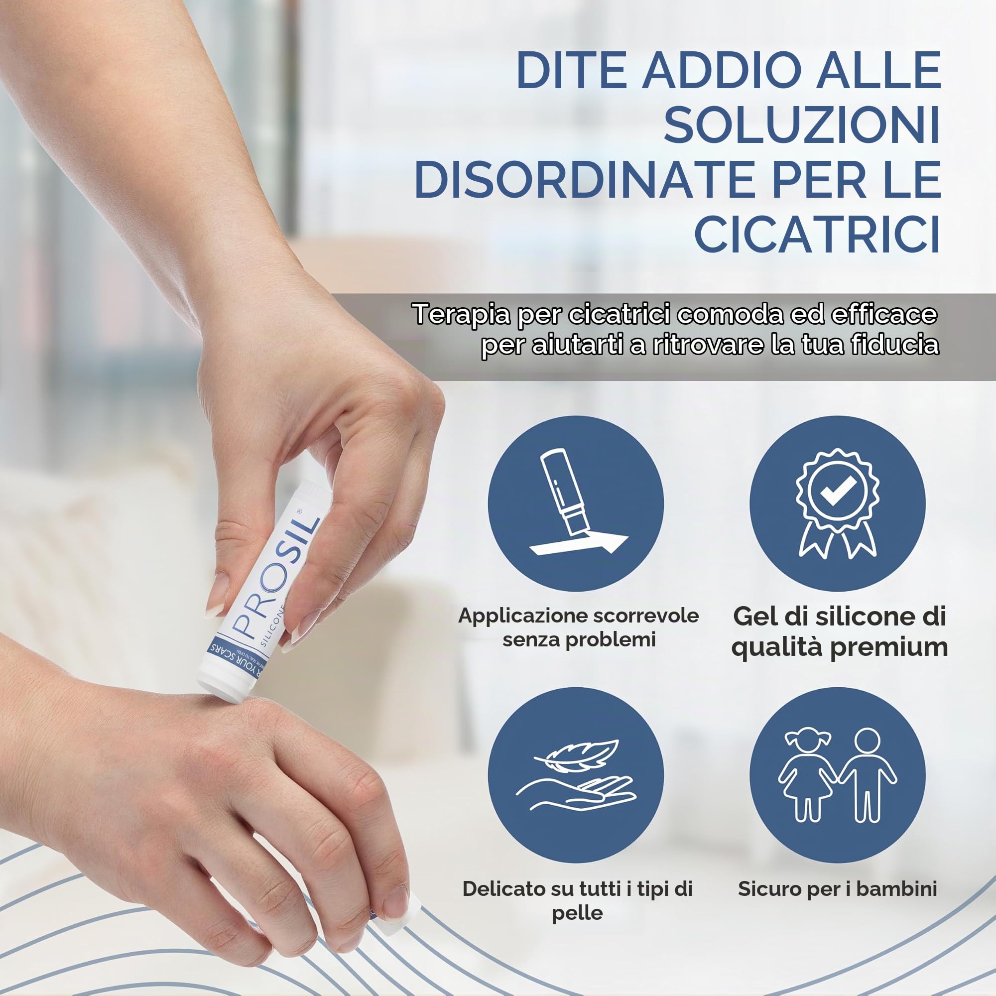 Dermamedix, Markus Halfpap Cicatrice PRO-SIL Silicone Cicatrice Stick Keloid e Hypertophic Scar Glide On Professionale Therapy for Scars 17g (4 x Larger Easy Application Stick) By Prosil