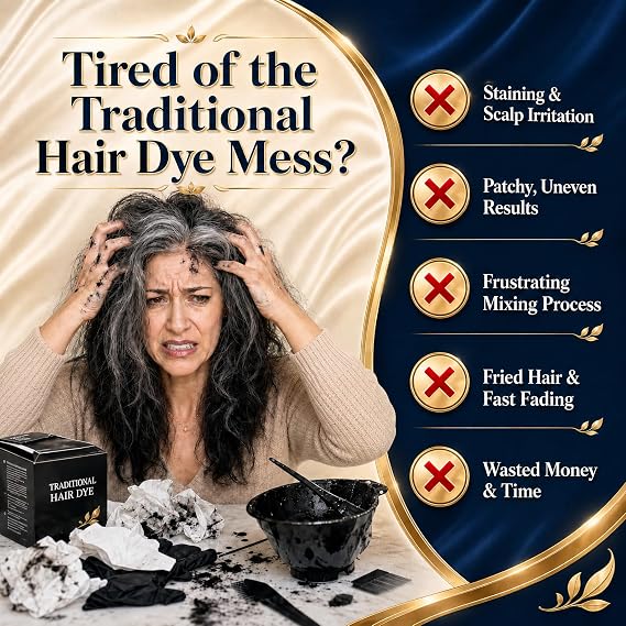 Dark Brown Hair Dye Shampoo for Gray Hair, Color Shampoo for Women & Men