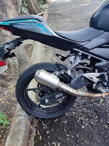 Miniatura 8 de Silenciador universal de escape de acero inoxidable de 1.496 in y 2.008 in para patinete de motocicleta