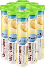 Mivolis Magnesium effervescent Tablets - Dietary Supplements 8 Tubes x 20 pcs | Germany