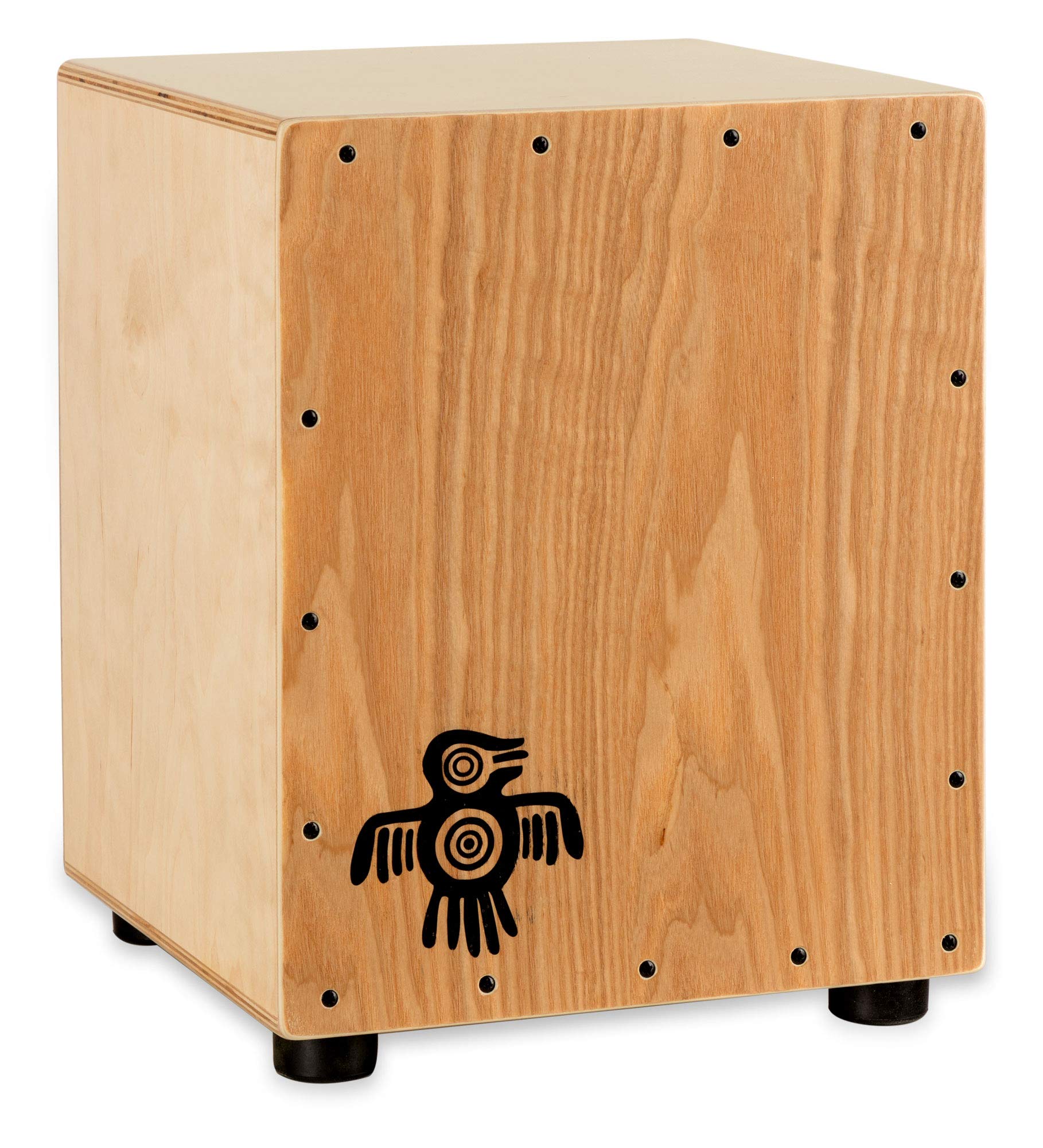 XDrum PERC CP-371 Junior Cajon Peruana Ash Set (Set inkl. Cajon mit nur 37 cm Höhe, perfekt für Kinder, passender Rucksack-Tasche für sicheren Transport & Aufbewahrung und Cajonschule für Einsteiger)