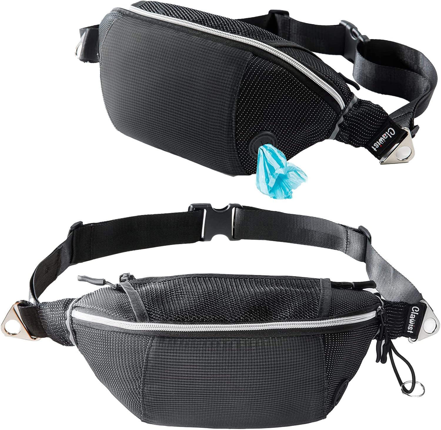 CLAWIST Dog Fanny Pack, Dog Walking Fanny Pack, Dog Treat Storage Bag Waist Belt