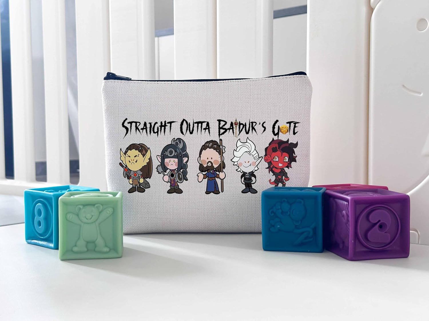 WCGXKO Novelty Gamer Gift Straight Outta Game Zipper Pouch Makeup Bag for Gamer - Image 5