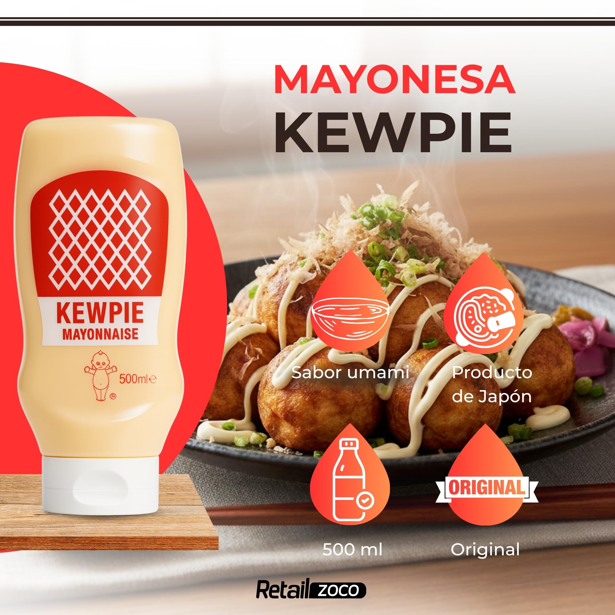 Mayonesa japonesa sin gluten 500 ml salsa umami