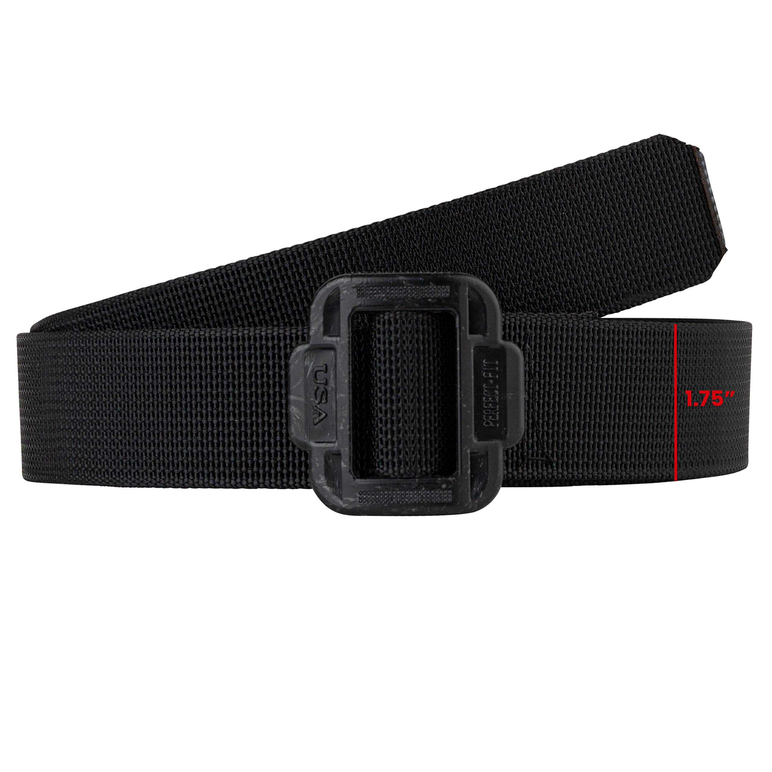 Perfect Fit Tactical Duty Belt Nylon Webbing 1.5-Inch Black