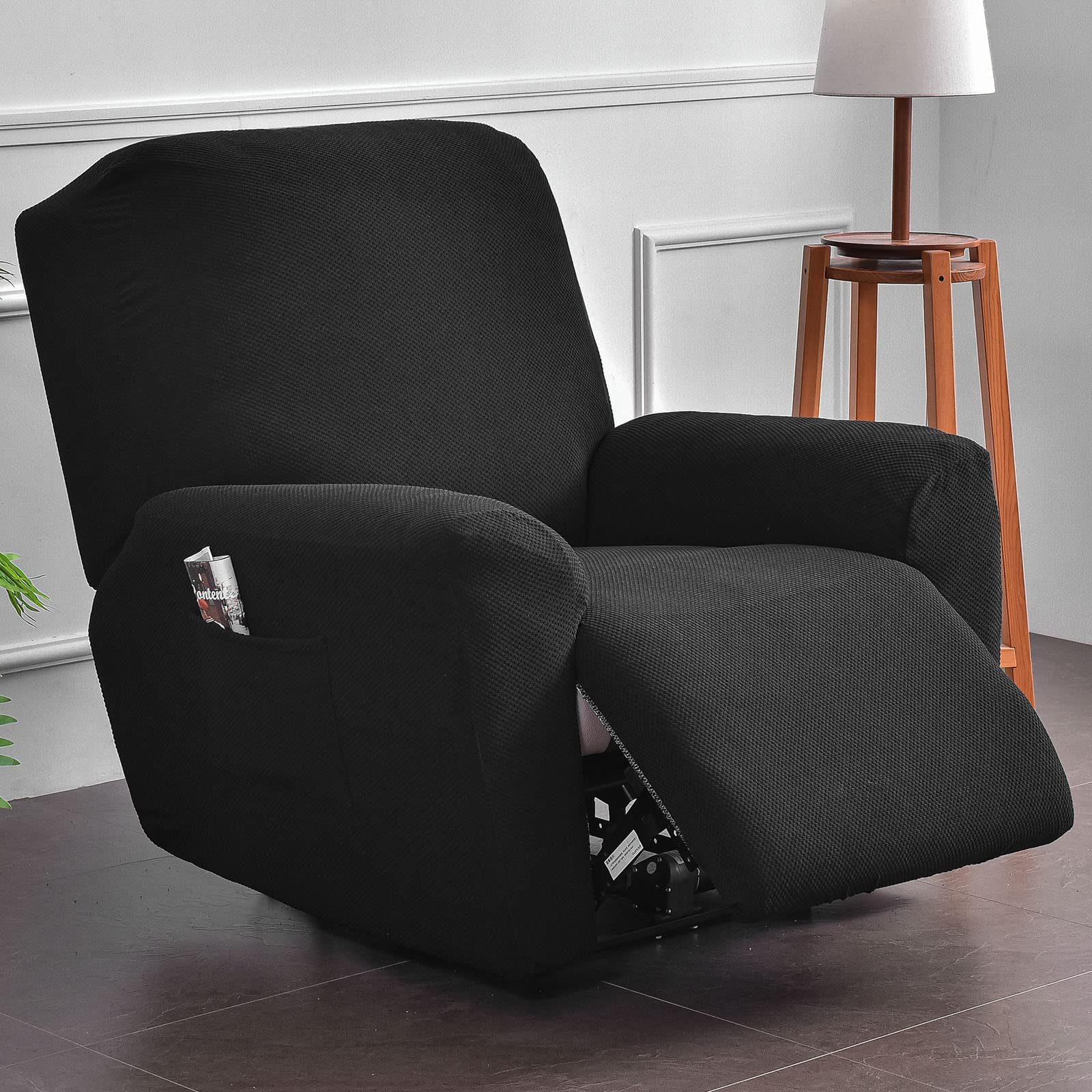 Lot de 4 housses de chaise inclinables, grande taille surdimensionnée