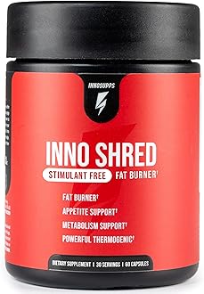 Inno Shred - Day Time Burner | Stimulant Free | 100mg Capsimax, Grains of Paradise, Green Tea Extract (60 Veggie Capsules) | (Stimulant Free)