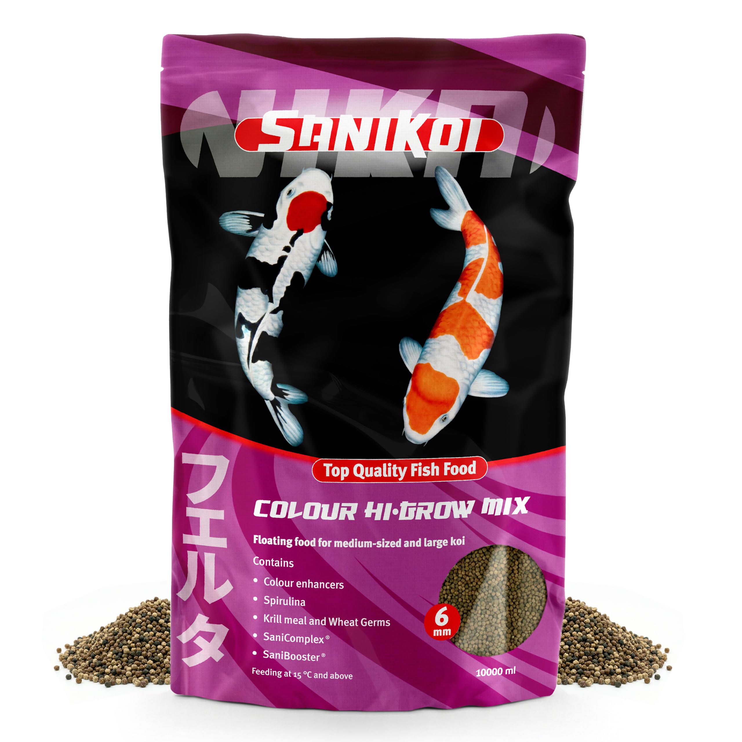 Comida Flotante Sanikoi Colour Hi-Grow para Peces de Estanque, 4700 g