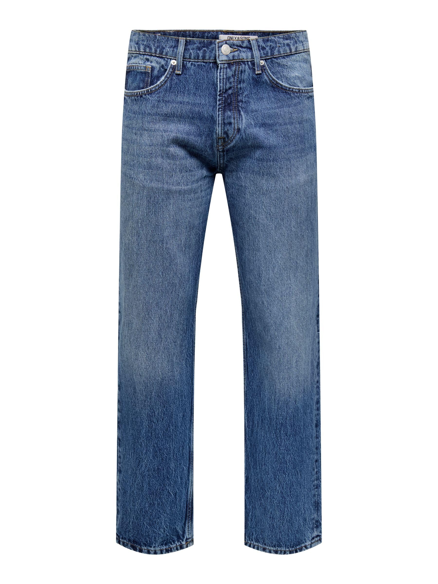 Only & Sons Male Normal geschnitten Jeans ONSEDGE Mittlere Taille Gerade geschnitten Jeans