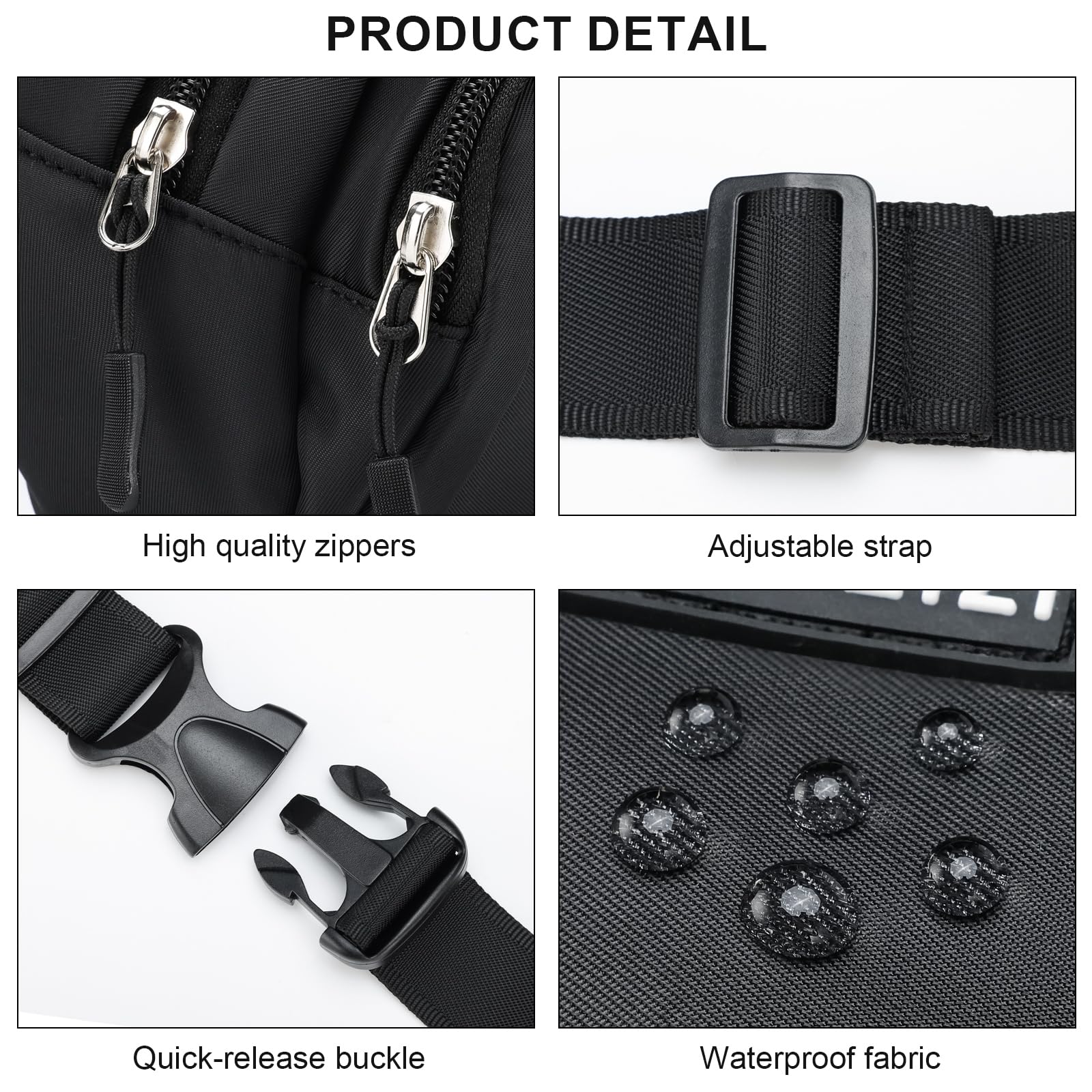 Riñonera para hombres y mujeres, talla grande, con correa extensora de 70 pulgadas, bolsa cruzada extragrande con cinturón ajustable, bolsa de moda para entrenamiento al aire libre, viajes, 5