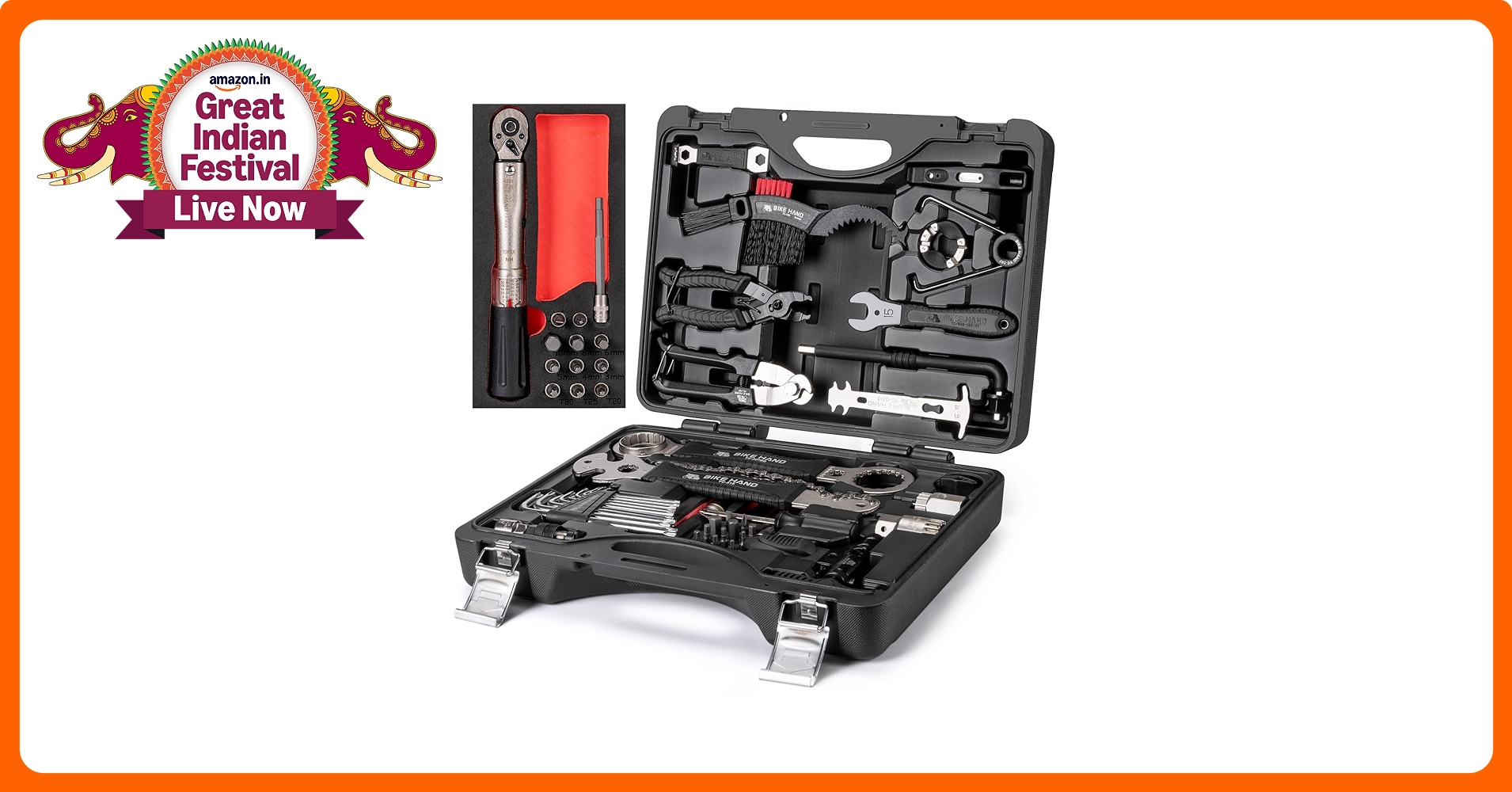 [新品未使用品]BIKE HAND [シマノ] YC-799 BIKE HAND (YC-799A) Bicycle Tool Set, 21-Piece Torque Wrench