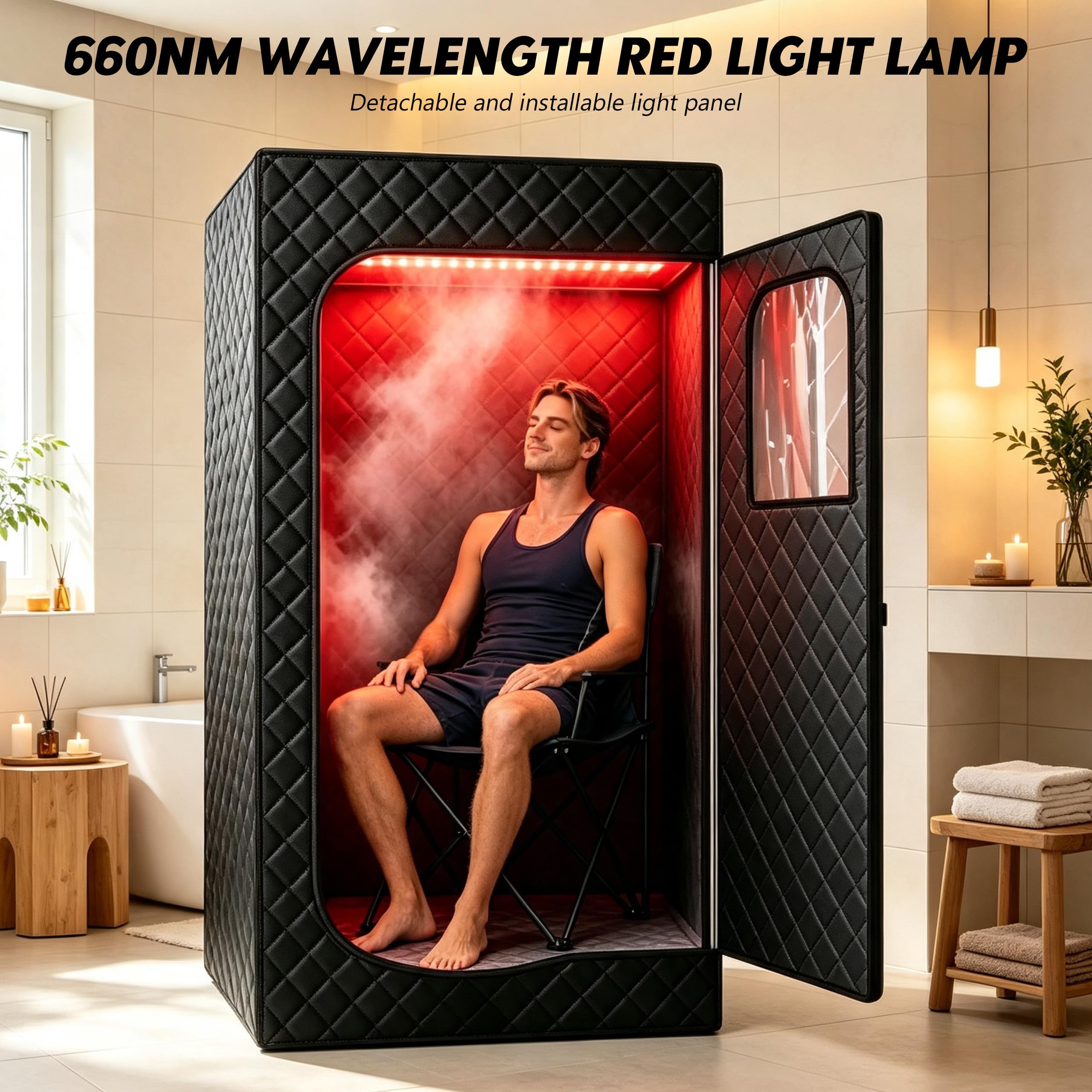 Przenośny namiot do sauny, 3 litry generator pary ze stali