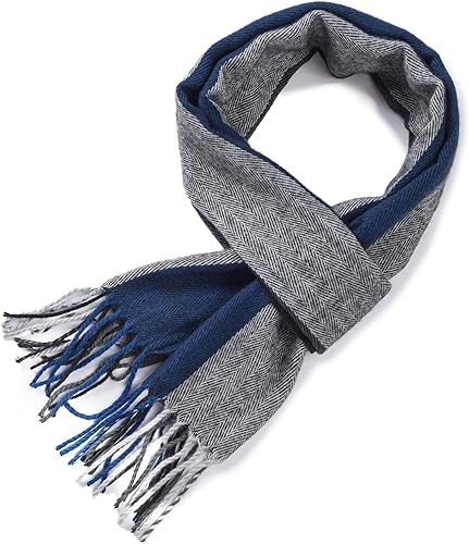 Miniatura 64 de Alpine Swiss Bufanda a cuadros para hombre, ultra suave, chal de invierno, cálido, ligero, para clima frío