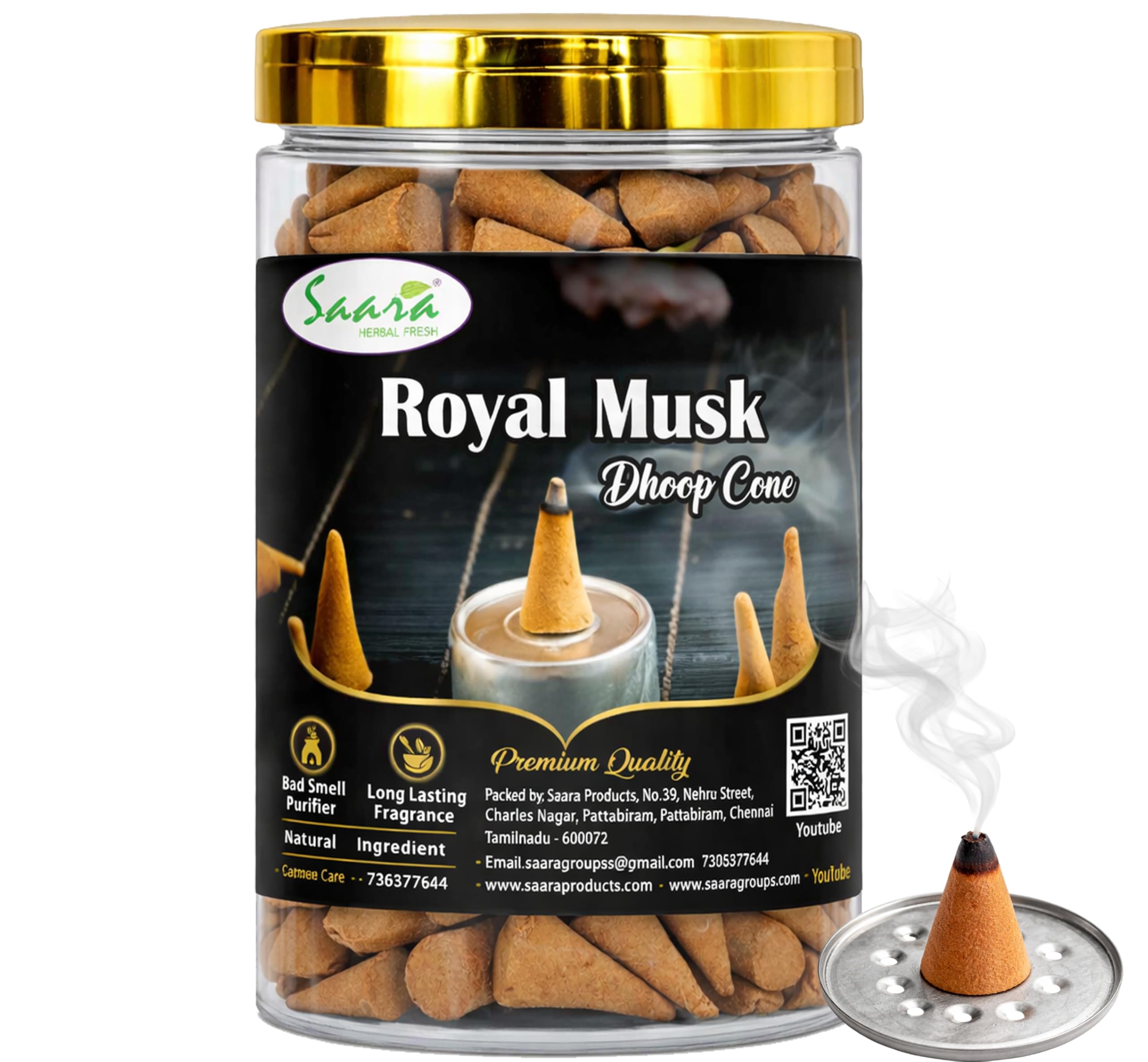 Royal Musk Agarbatti | Kastoori | Sugandh Kasturi | Musk Scented Dhoop, 200g-picture-30