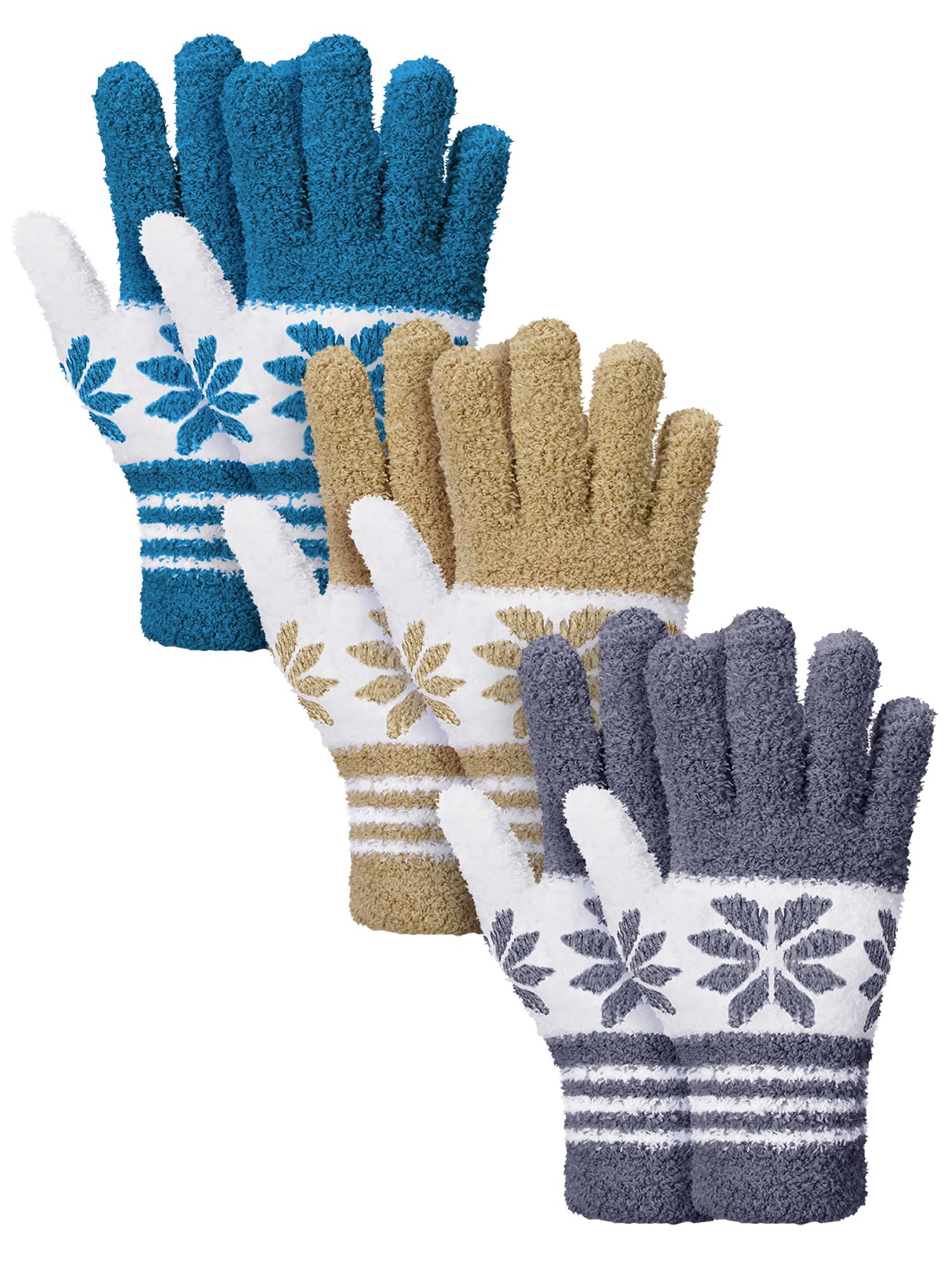 Patelai 3 Pairs Microfiber Dusting Gloves for Plants Leaf, Small