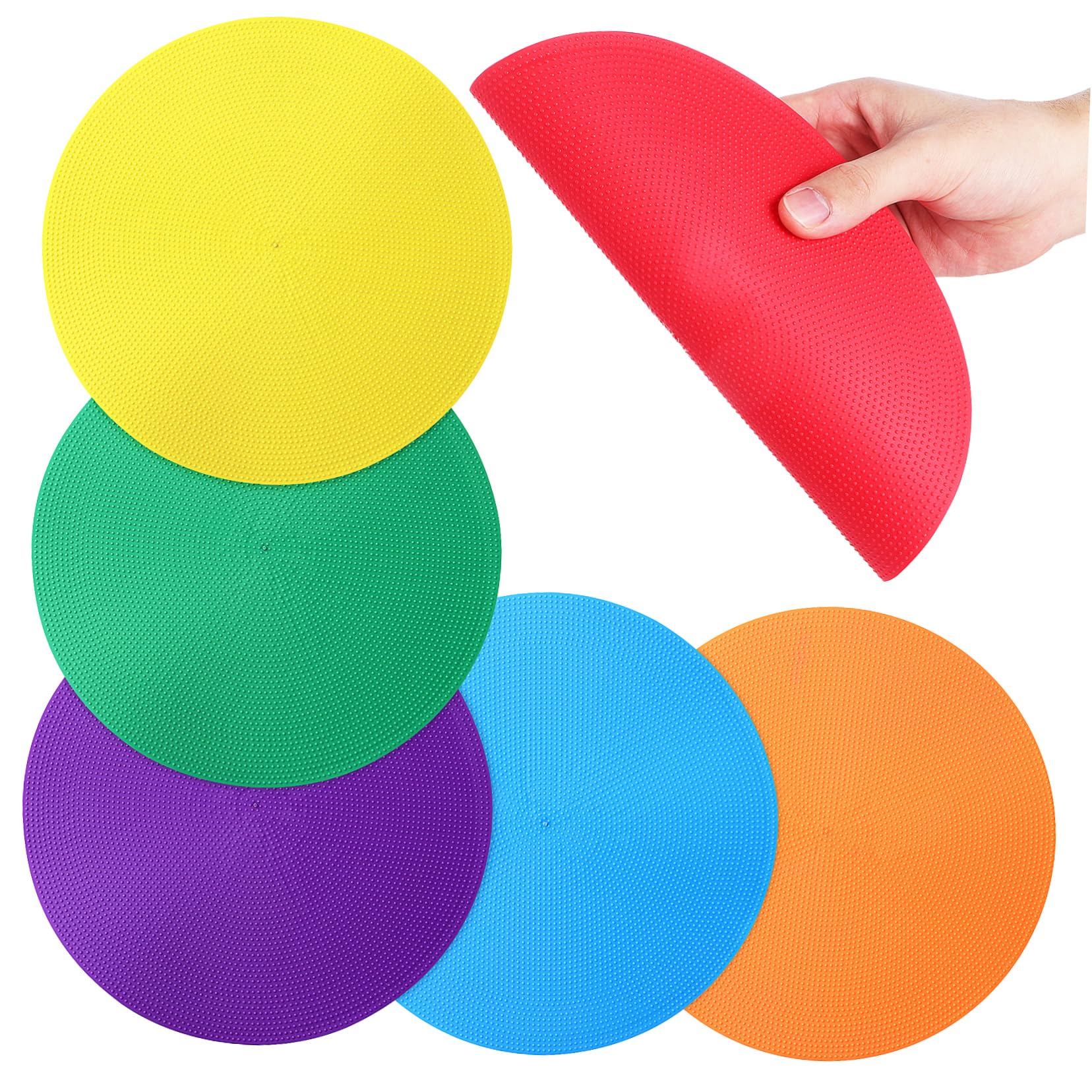 TOYANDONA 6pcs Dot Markers Nonslip Floor Dots for Speed and Agility Training Classroom Rug Circles Versatile Sports Marking Equipment for Drills and Activities