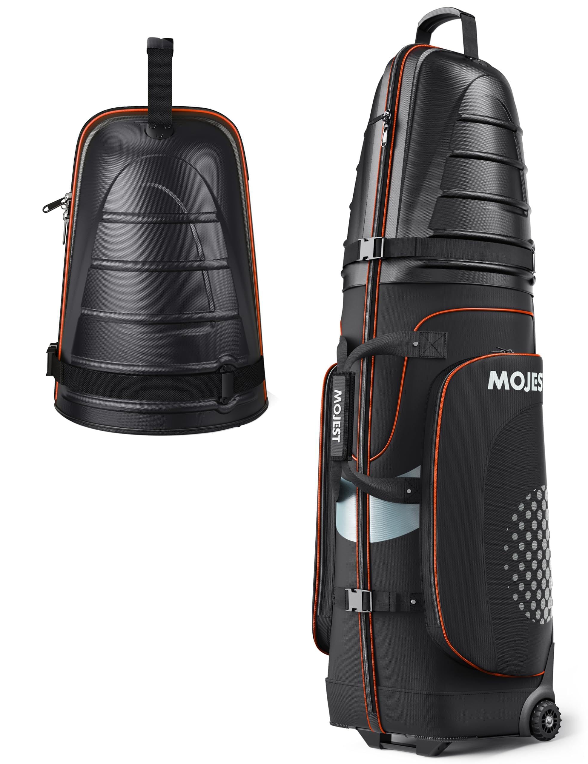 Golf Travel Bags for Airlines with Wheels, Hard Case Top and 1680D Heavy Duty Oxford Protect Golf Clubs, Lightweight and Easy to Maneuver