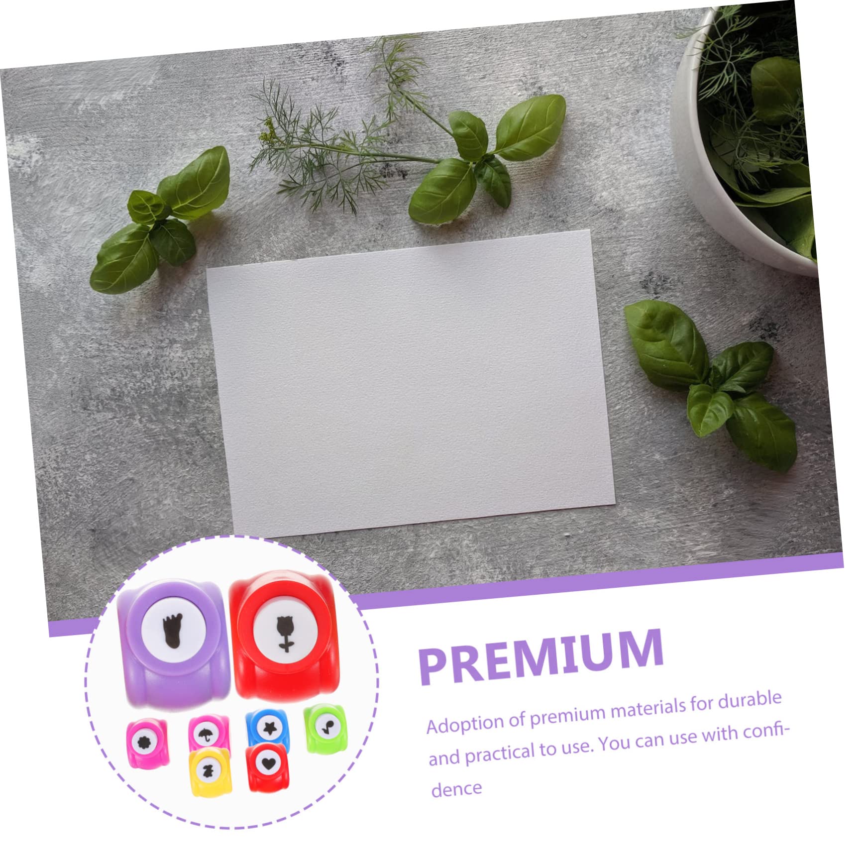 Lurrose 16 Pz perforatore per carichi pesanti perforatore di carta sfogliatrice singolo forme di perforazione perforatrice Metallo album bambino addominali
