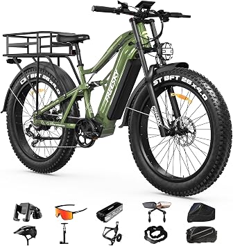 FREESKY Electric Bike for Adults, 3500W BAFANG Motor, 48V 35Ah LG Battery | 38MPH,140 Miles Long Range Ebikes,140Nm Torque,Full Suspension Electric Mountain bike,26Fat Tire,UL2849 Certified by TUV