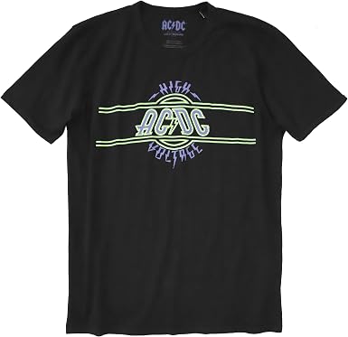 AC/DC Neon Lights High Voltage Tee 