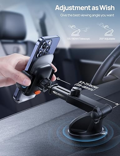 Miniatura 4 de Aomiker Soporte de ventilación para teléfono de automóvil  Clip de metal de resorte 2023 Soporte para teléfono celular de 1s de liberación 1s,