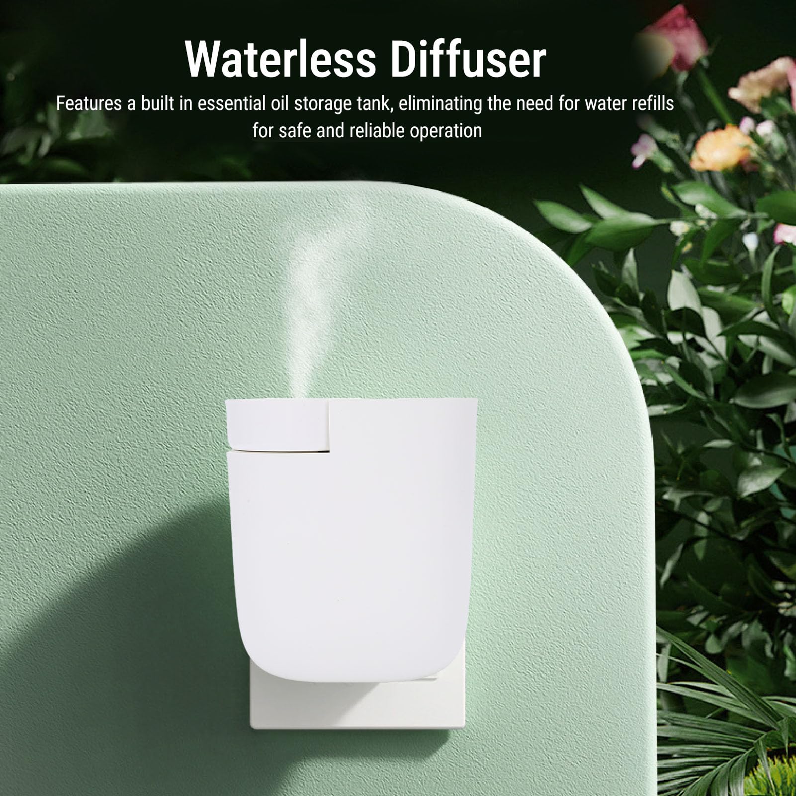 TOPINCN Máquina de Inteligente, Difusor de Aceites Esenciales sin Agua, Mini Máquina de Aire Aromático, Difusor Atomizador de Aromaterapia para Hogar y Hotel (Enchufe de la UE)