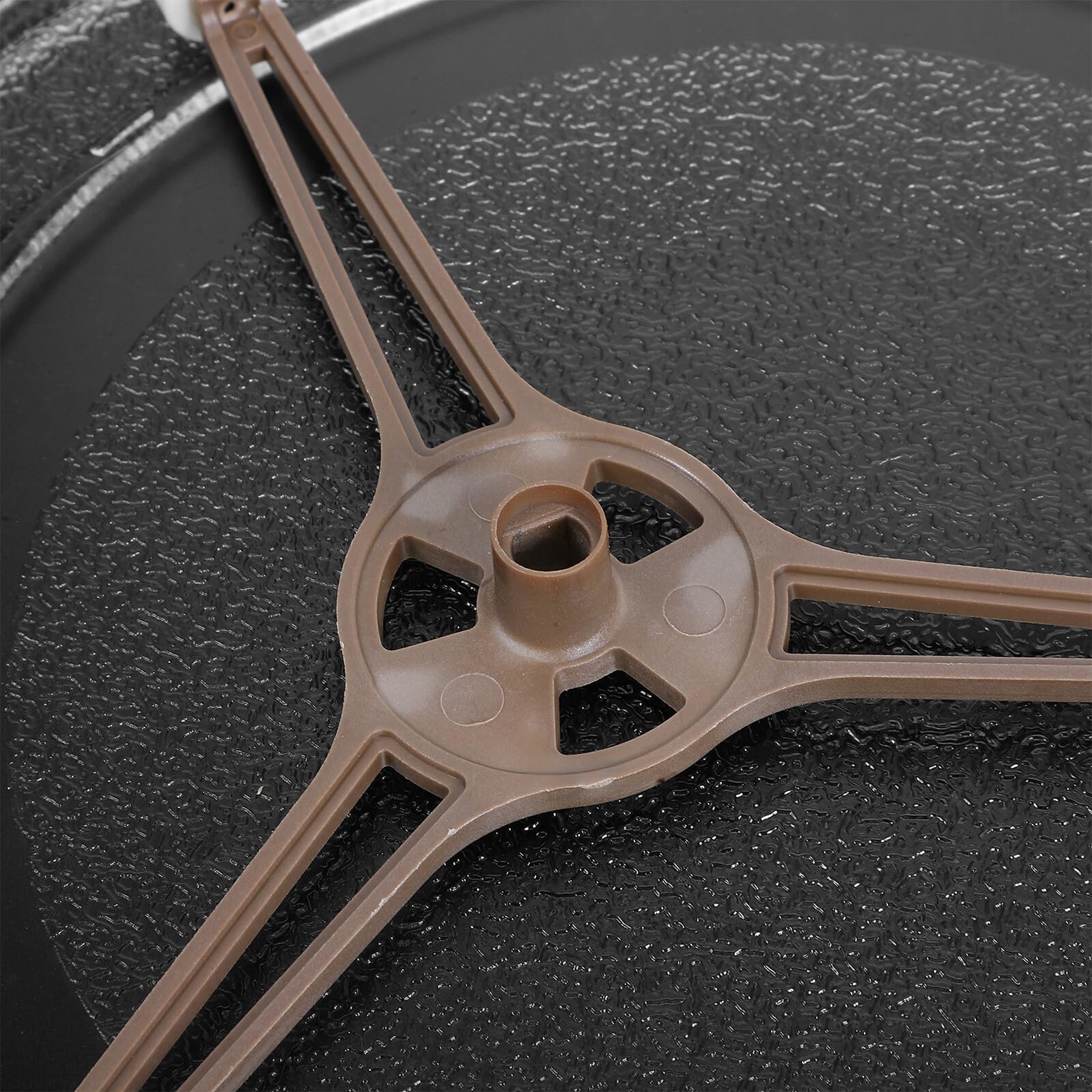 DOITOOL Plato Giratorio de Cristal para Microondas Resistente al Calor Soporte Rodillos para Rotación Silenciosa y Compatible Múltiples Modelos Bandeja de Vidrio para Cocción
