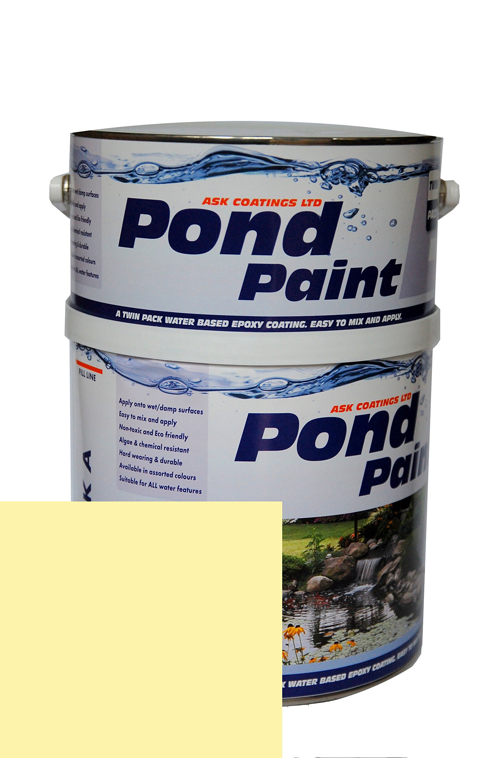 Water Based Epoxy Resin Pond Paint 2.5L (Stone)