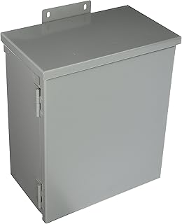 Hoffman A12R106HCR NEMA 3R Enclosure, Hinge Cover, Galvanized, Paint Finish, 12