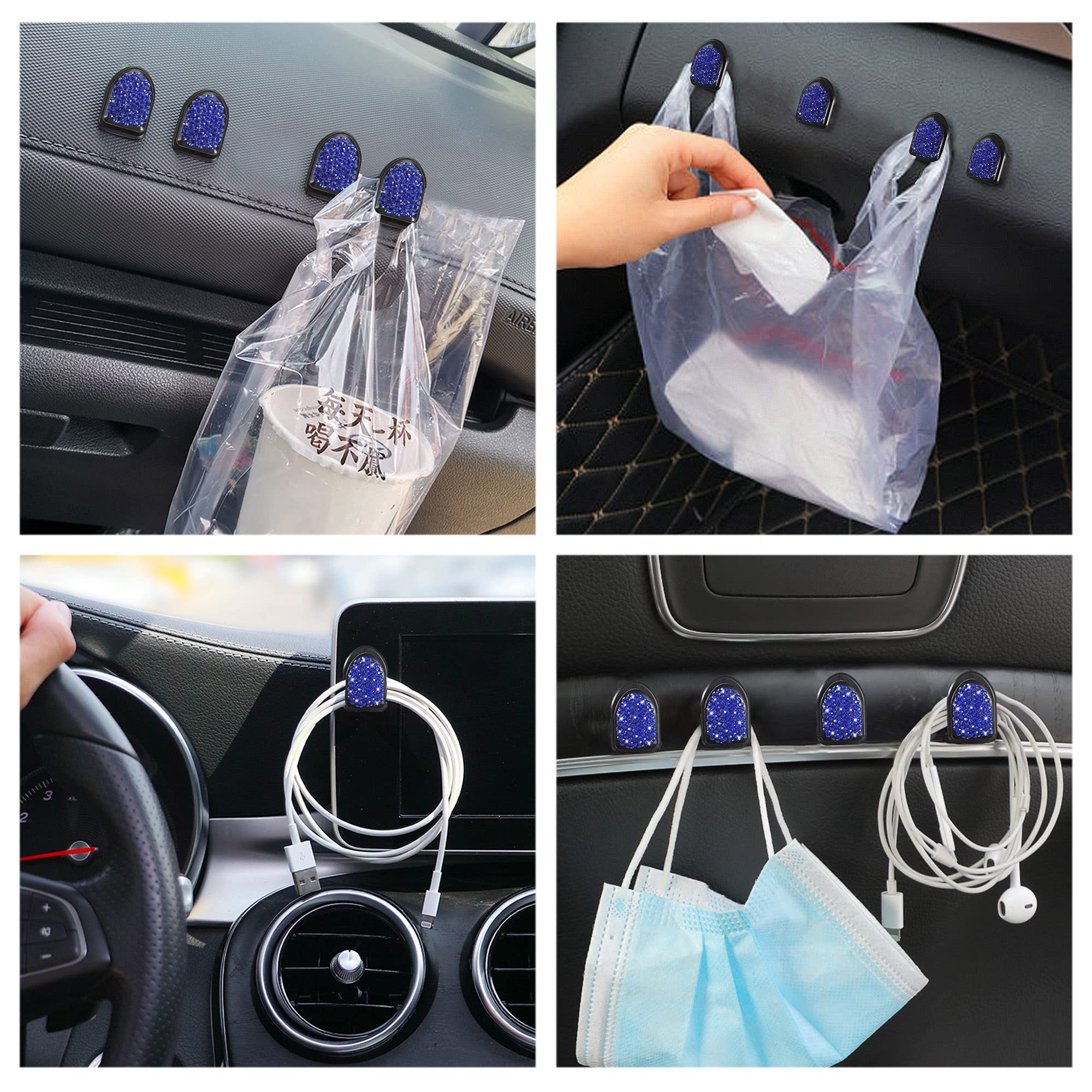 12 Crochets Voiture En Fleur Daisy - Adhésifs Pour Masque, Clés, Câbles USB - Multicolore
