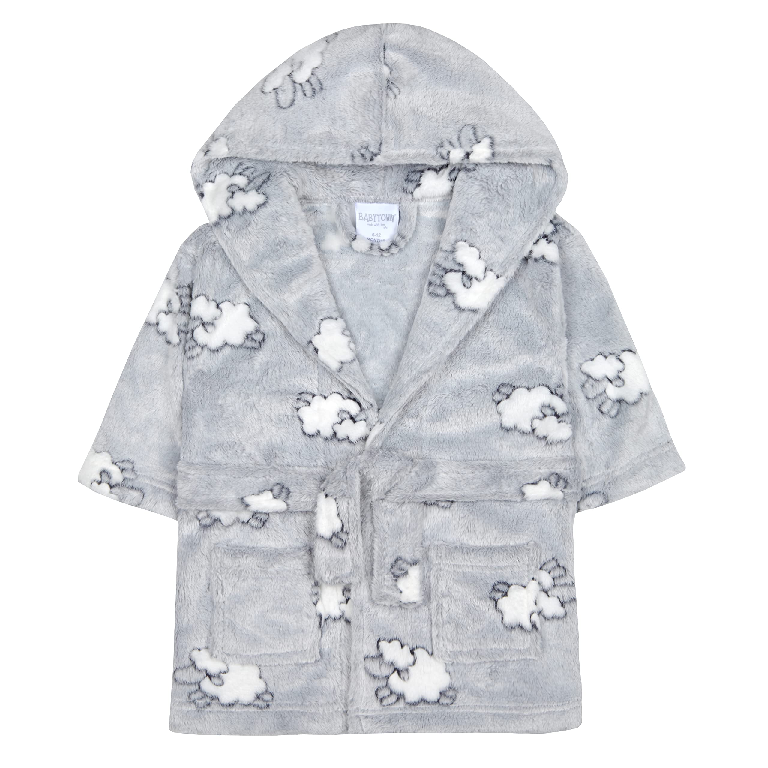 Undercover lingerie Baby Lamb Print Fleece Robe 18C634 0/6 Months